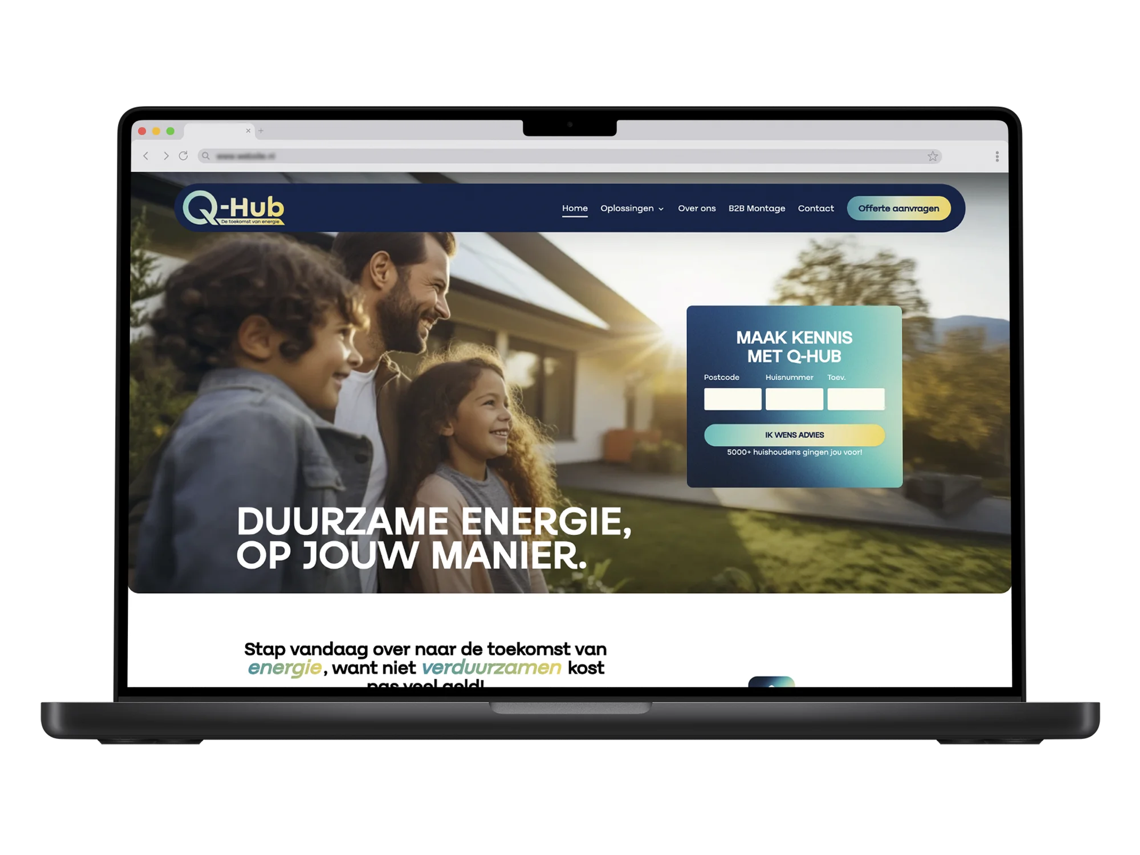 Q-Hub – mockup