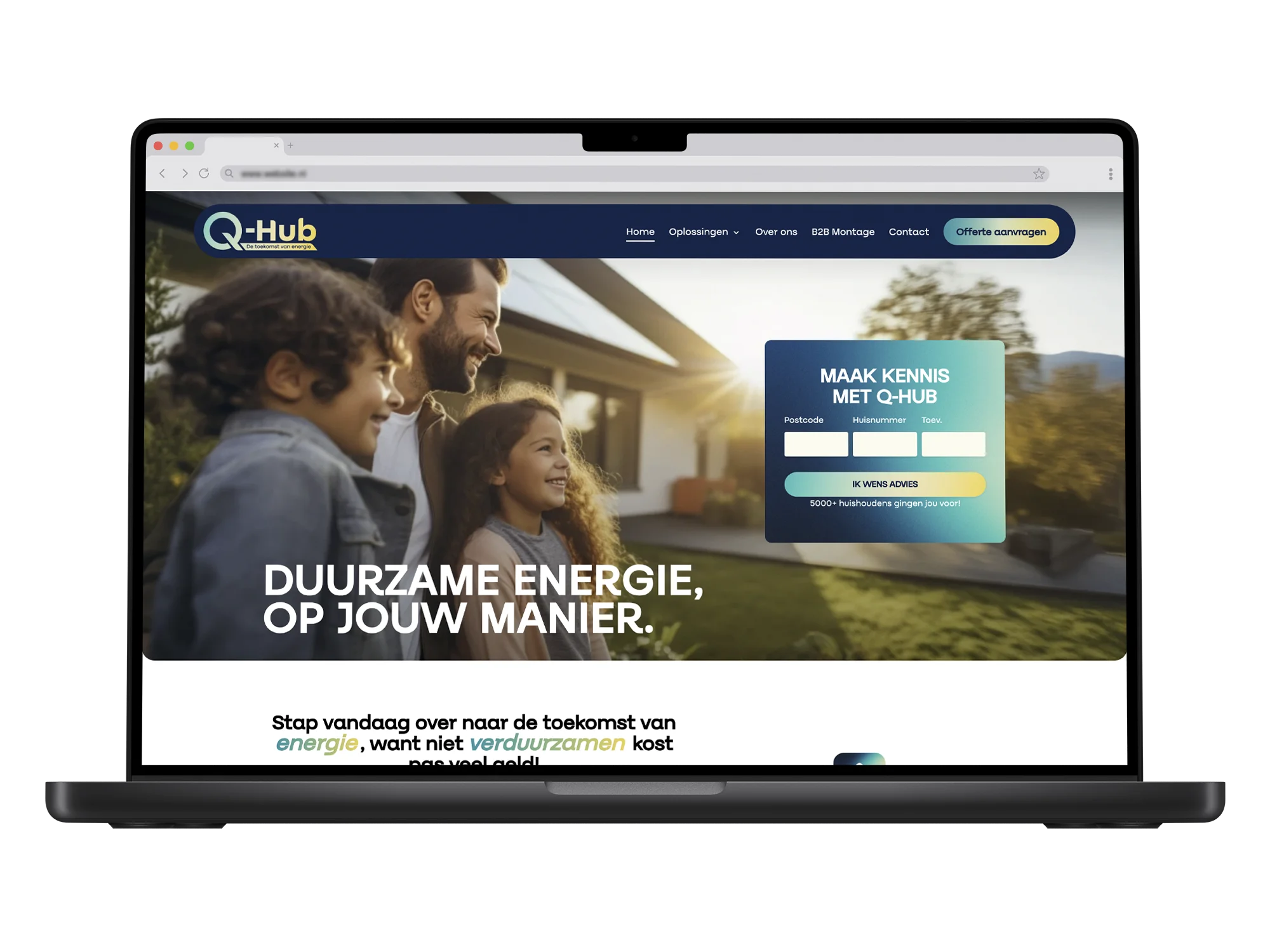 Q-Hub – mockup