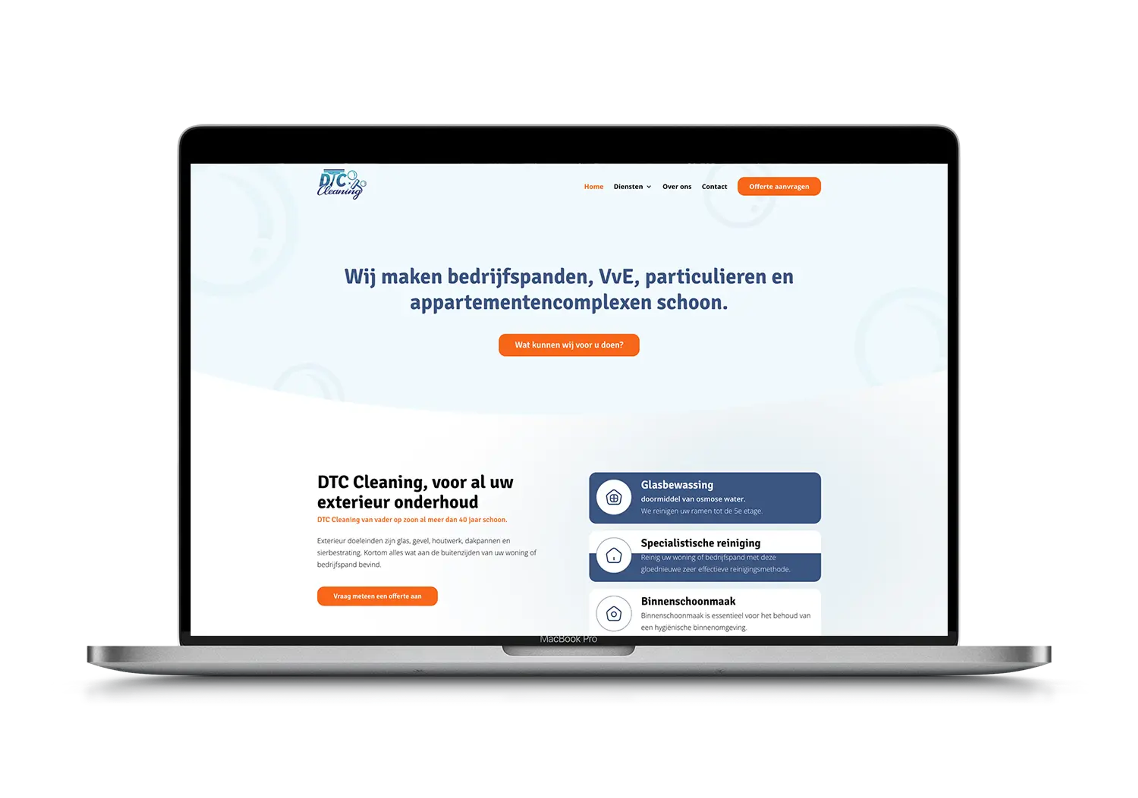 DTC Cleaning – mockup