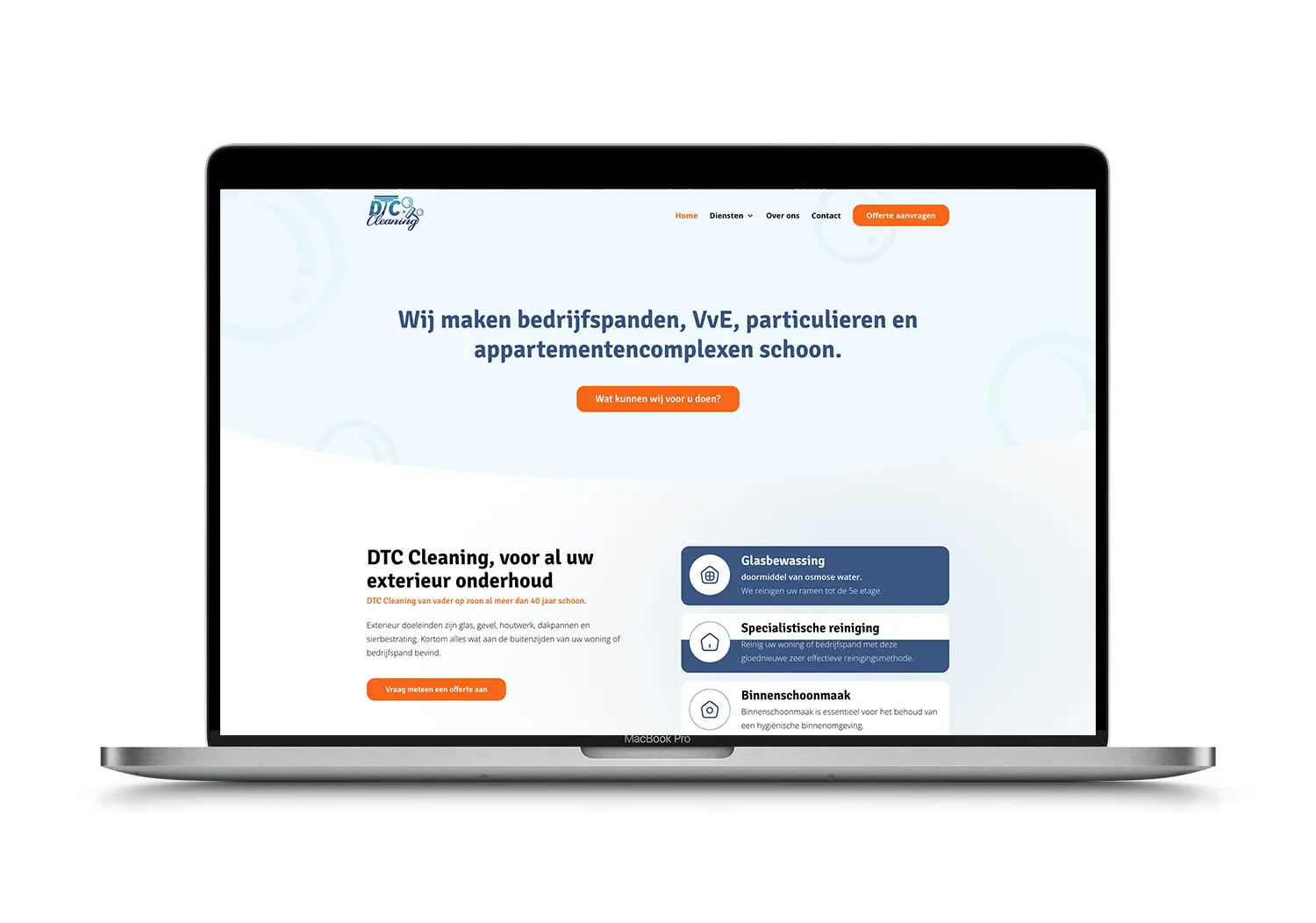 DTC Cleaning – mockup