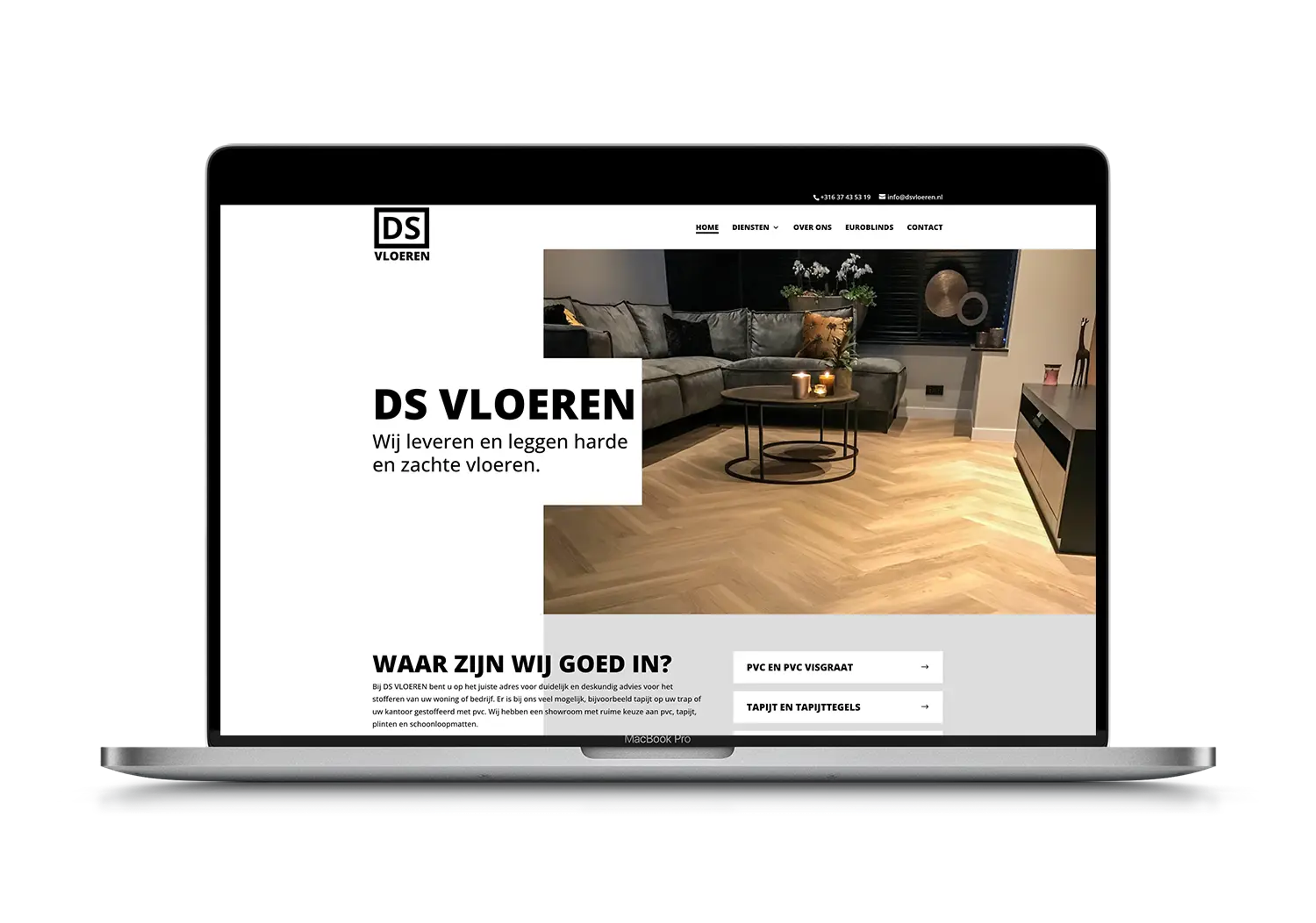 DS Vloeren – mockup