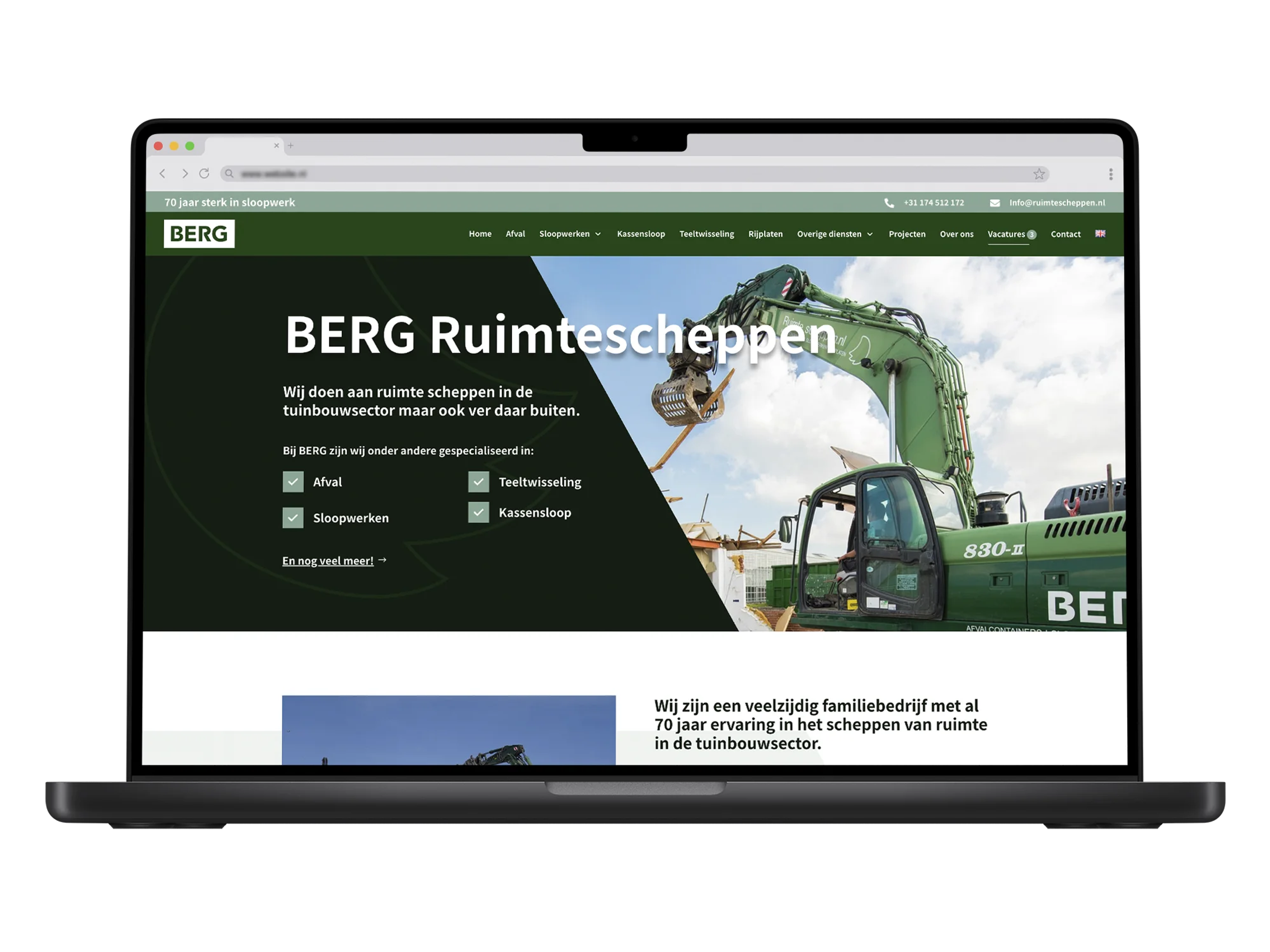 Berg Ruimte Scheppen – mockup