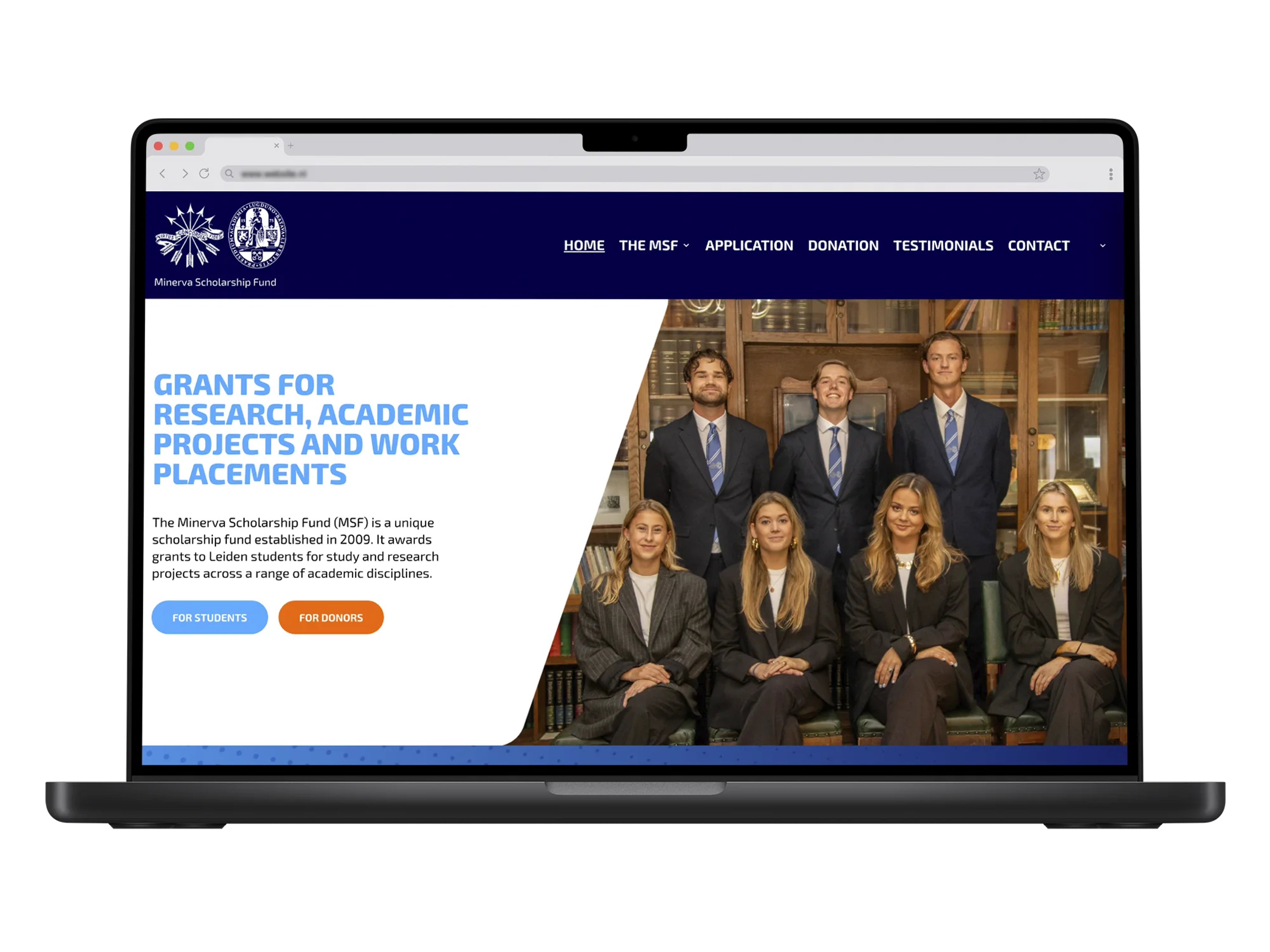 Minerva Scholarship Fund – mockup