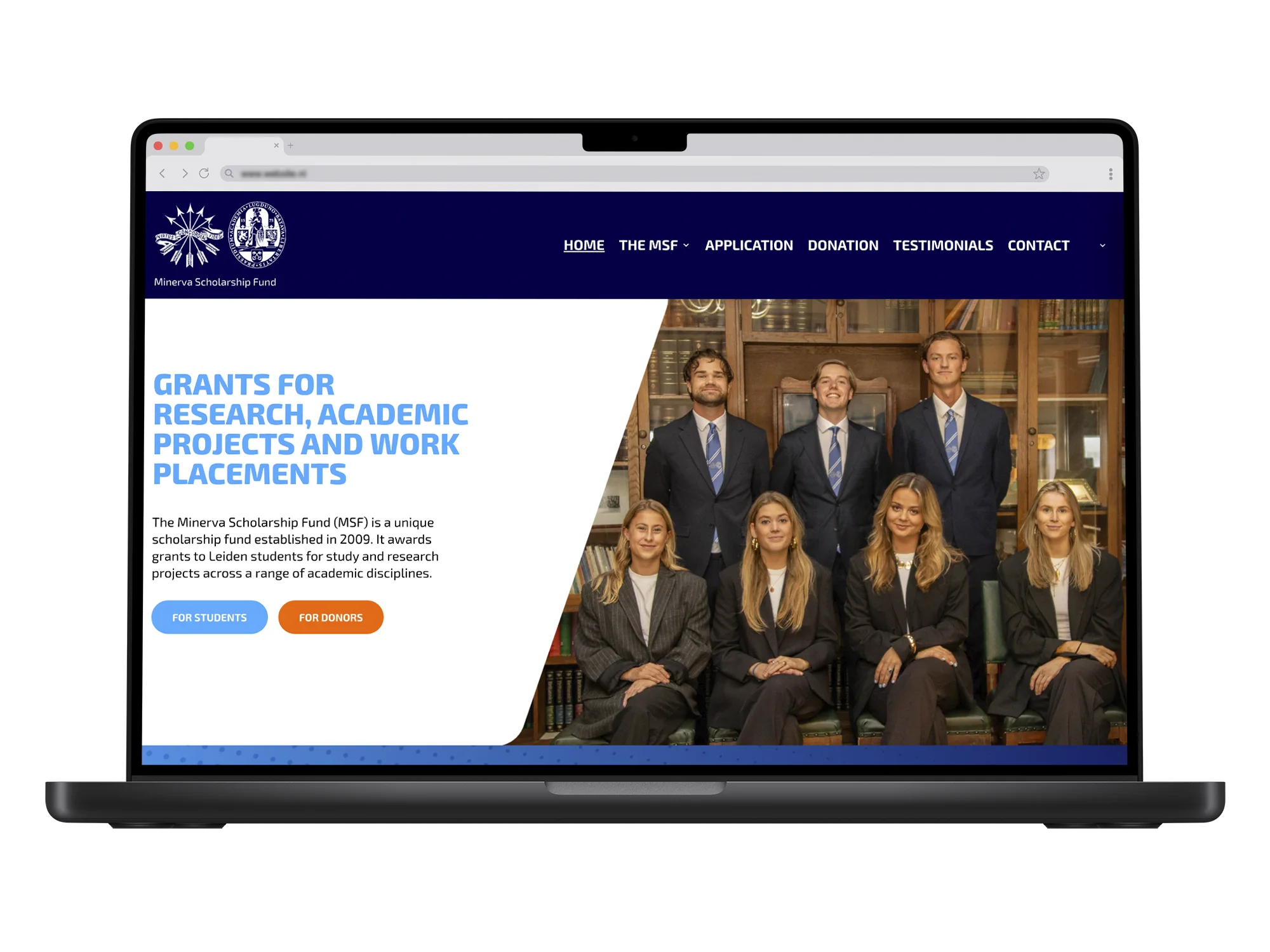Minerva Scholarship Fund – mockup