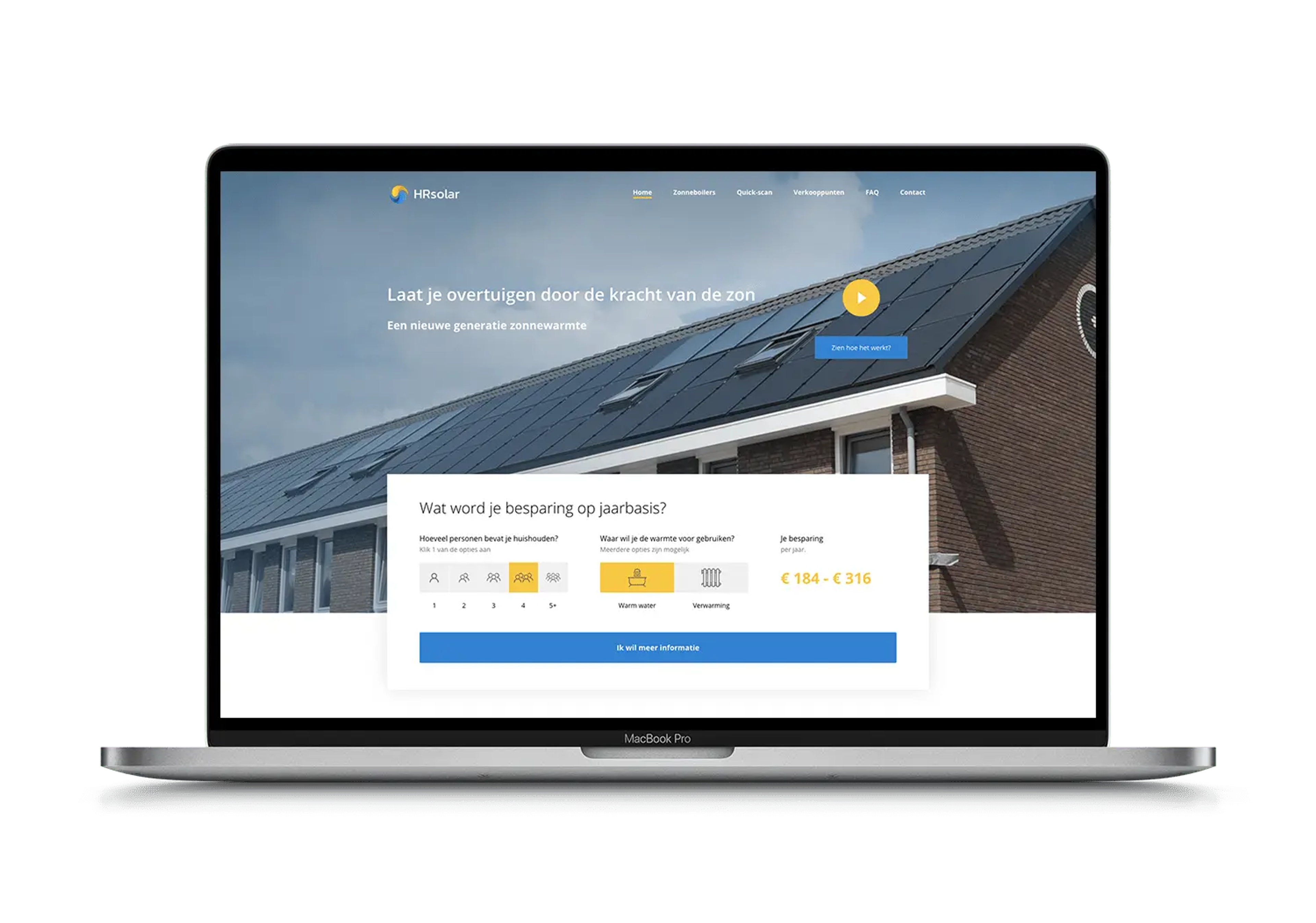 HRsolar – mockup