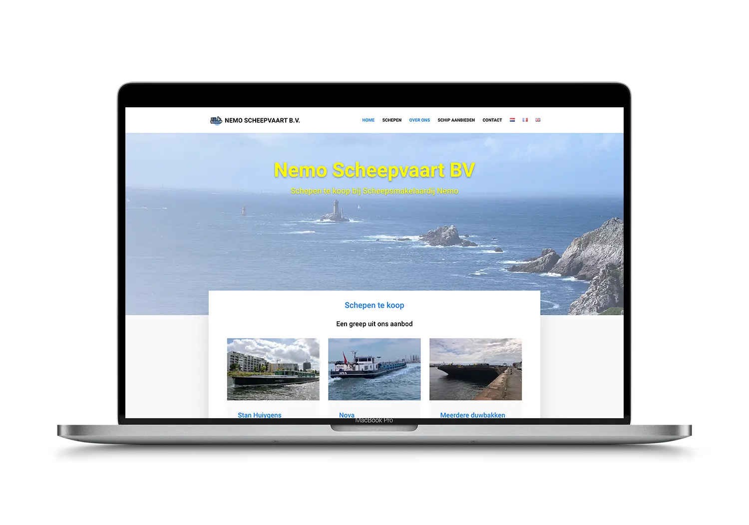 Nemo scheepvaart – mockup