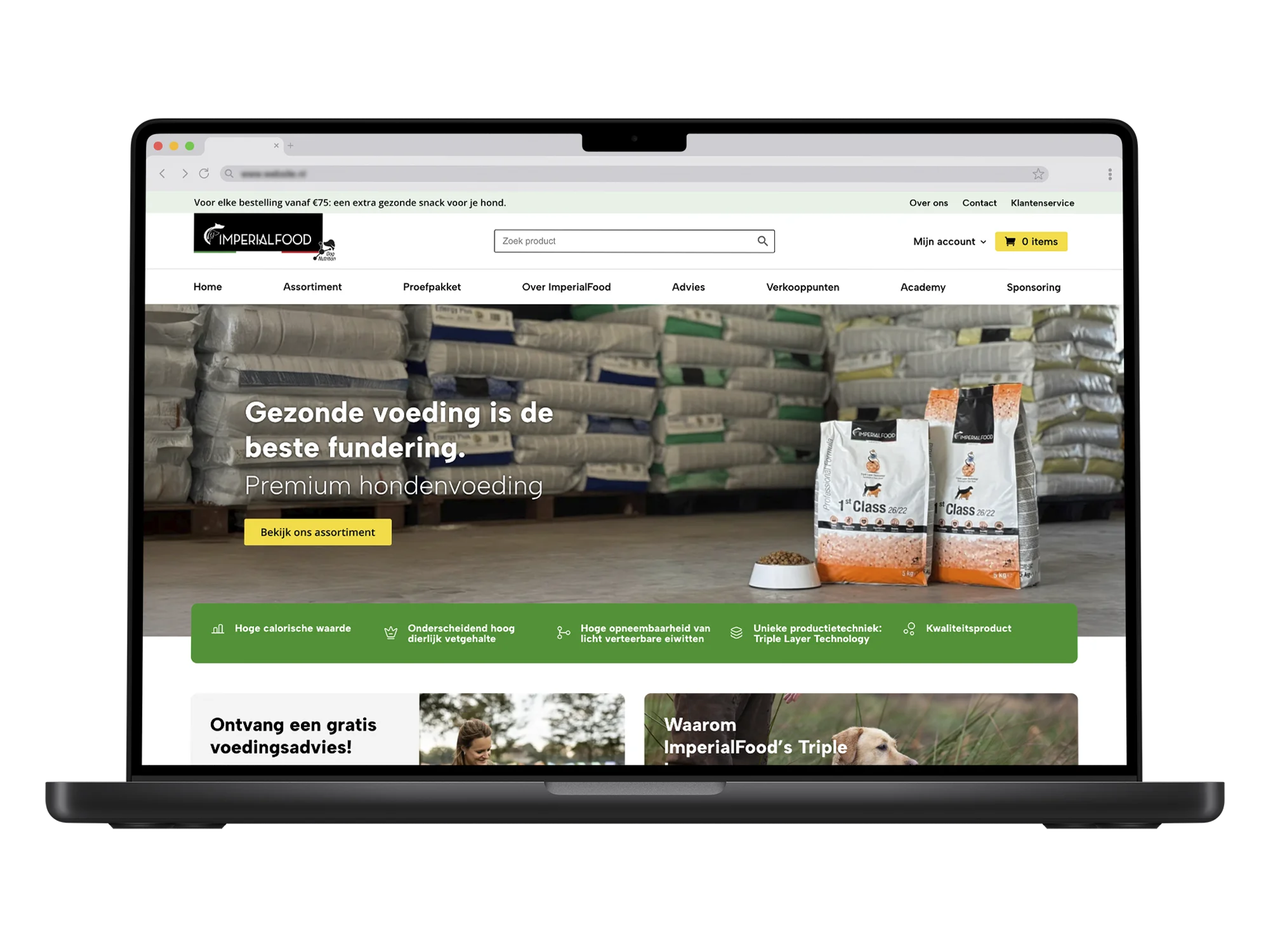 Imperial Food – mockup