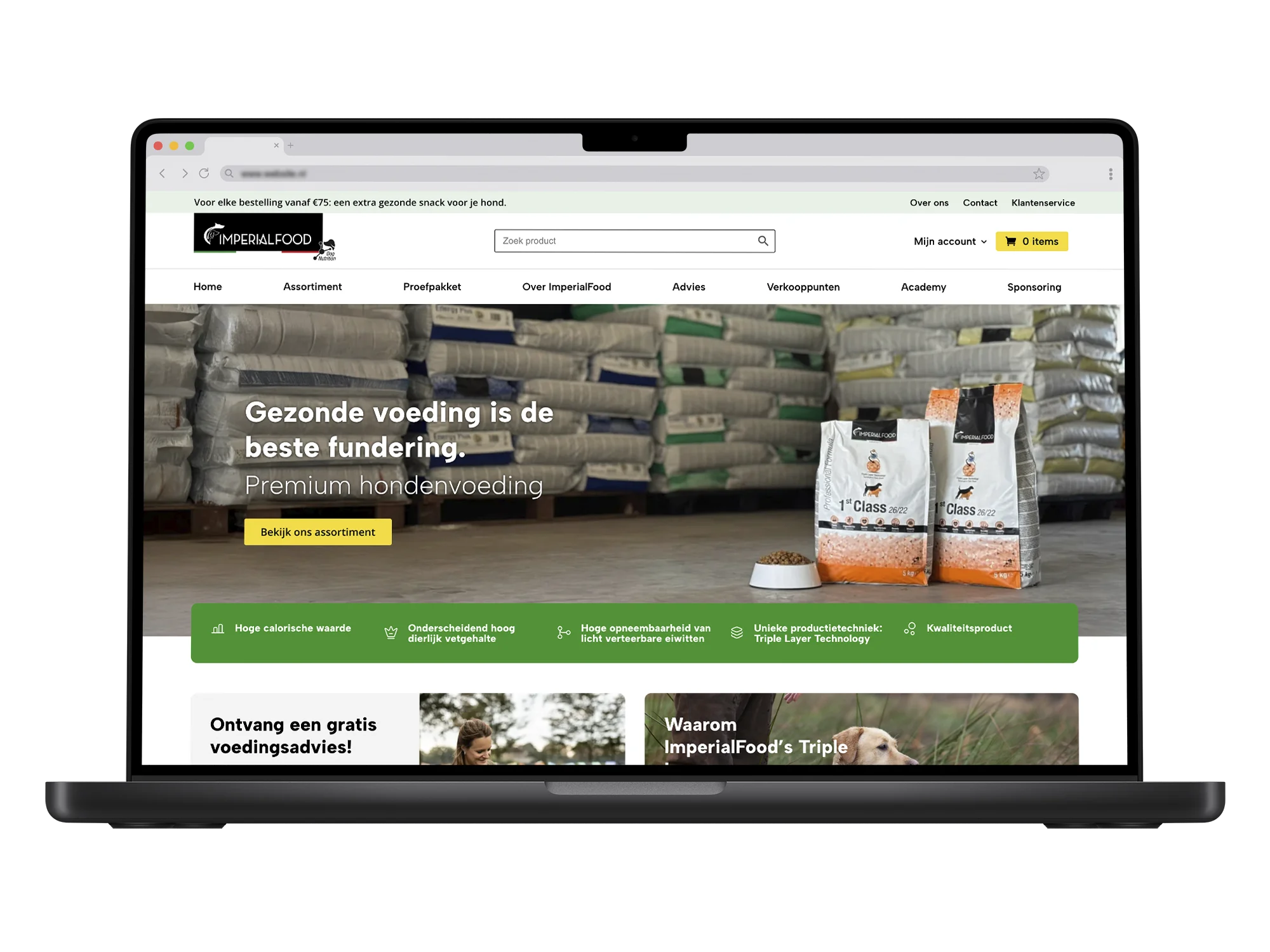 Imperial Food – mockup