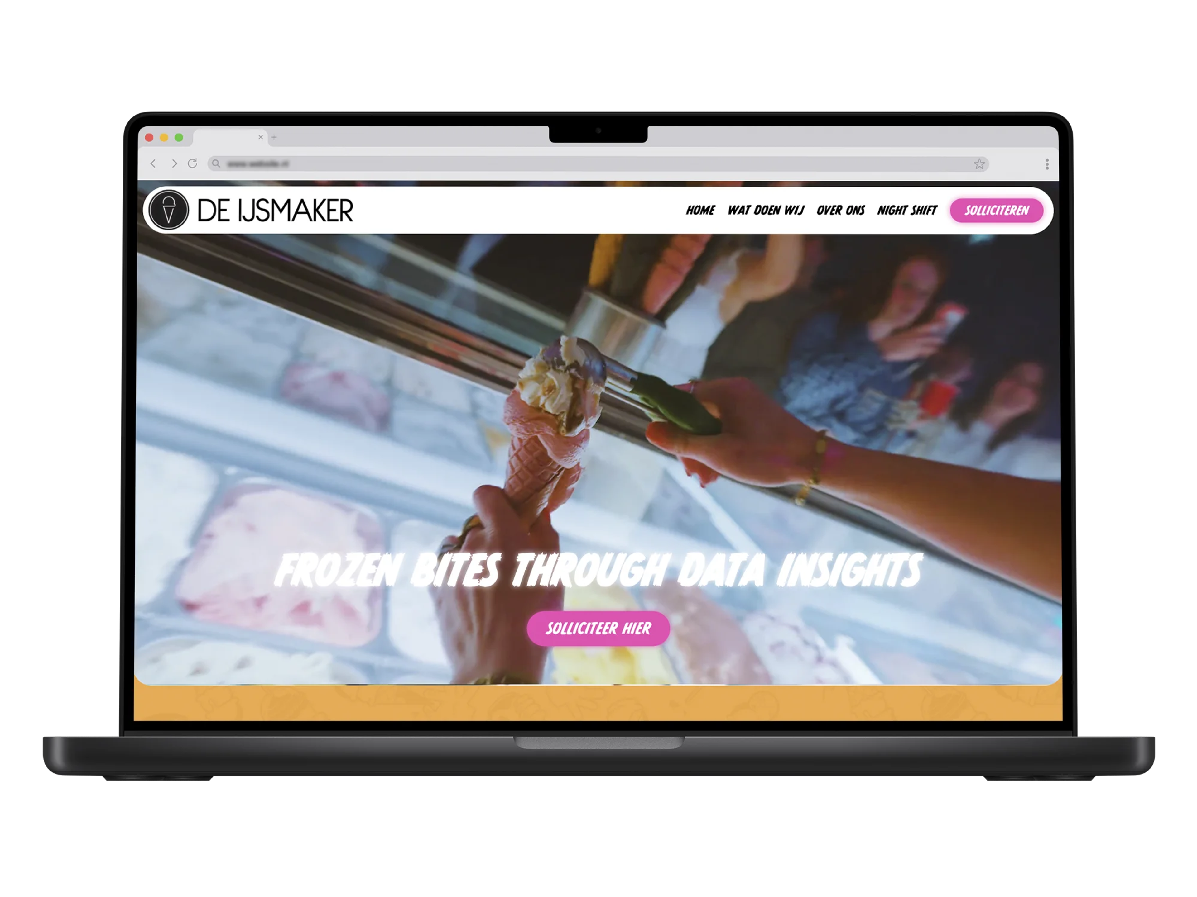 De IJsmaker – mockup