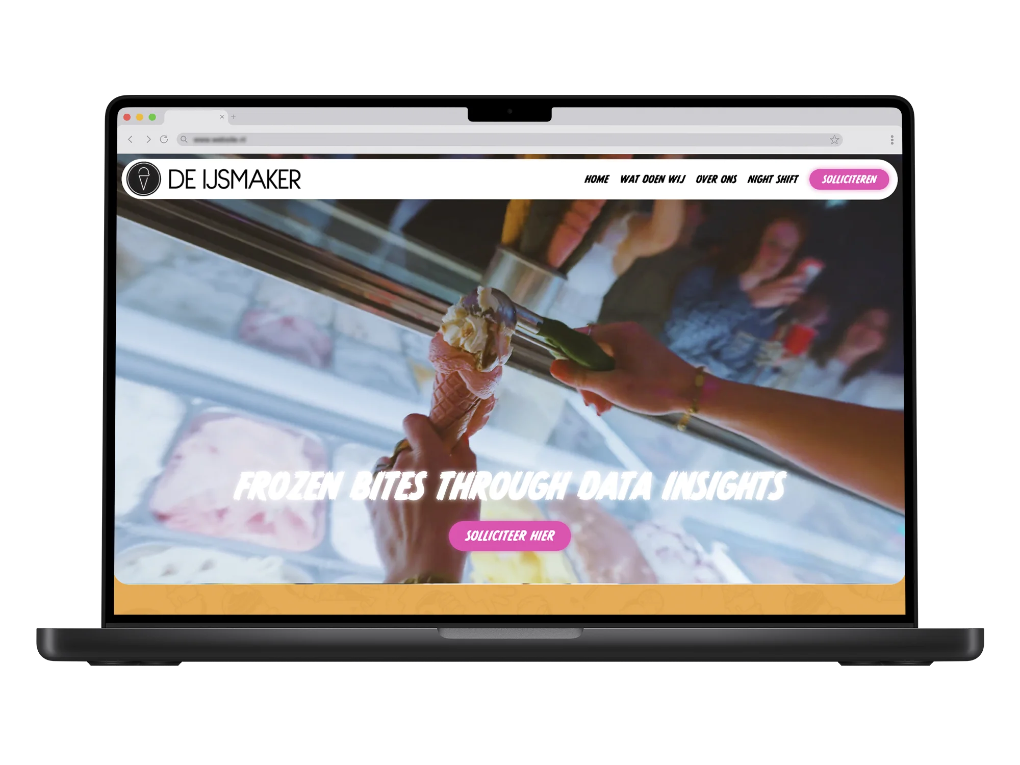De IJsmaker – mockup