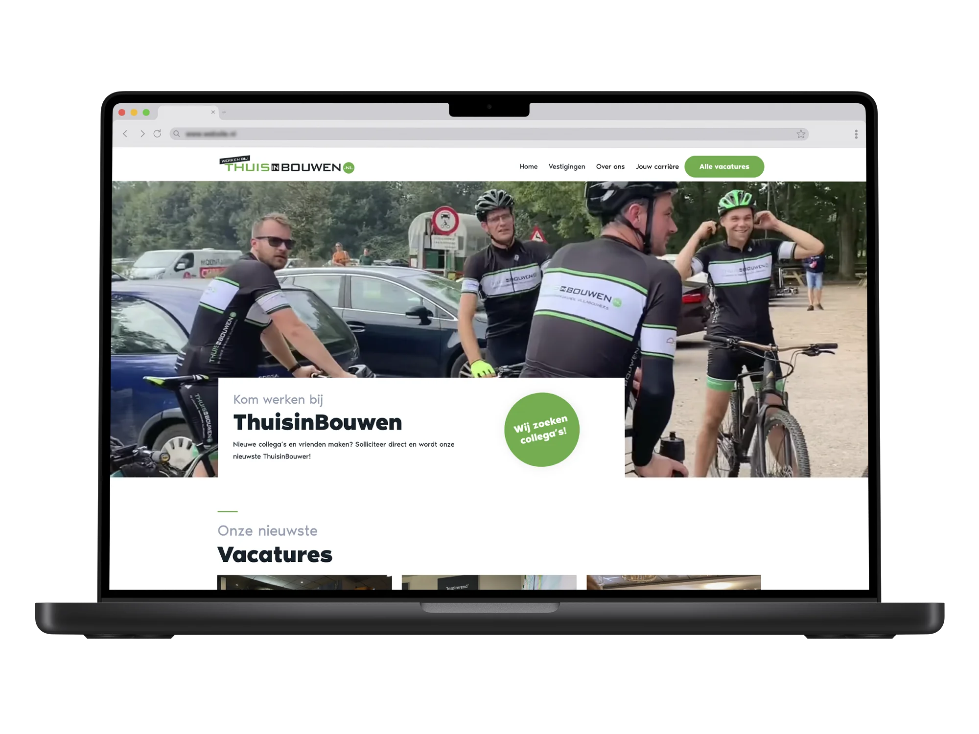 Thuis in bouwen – mockup