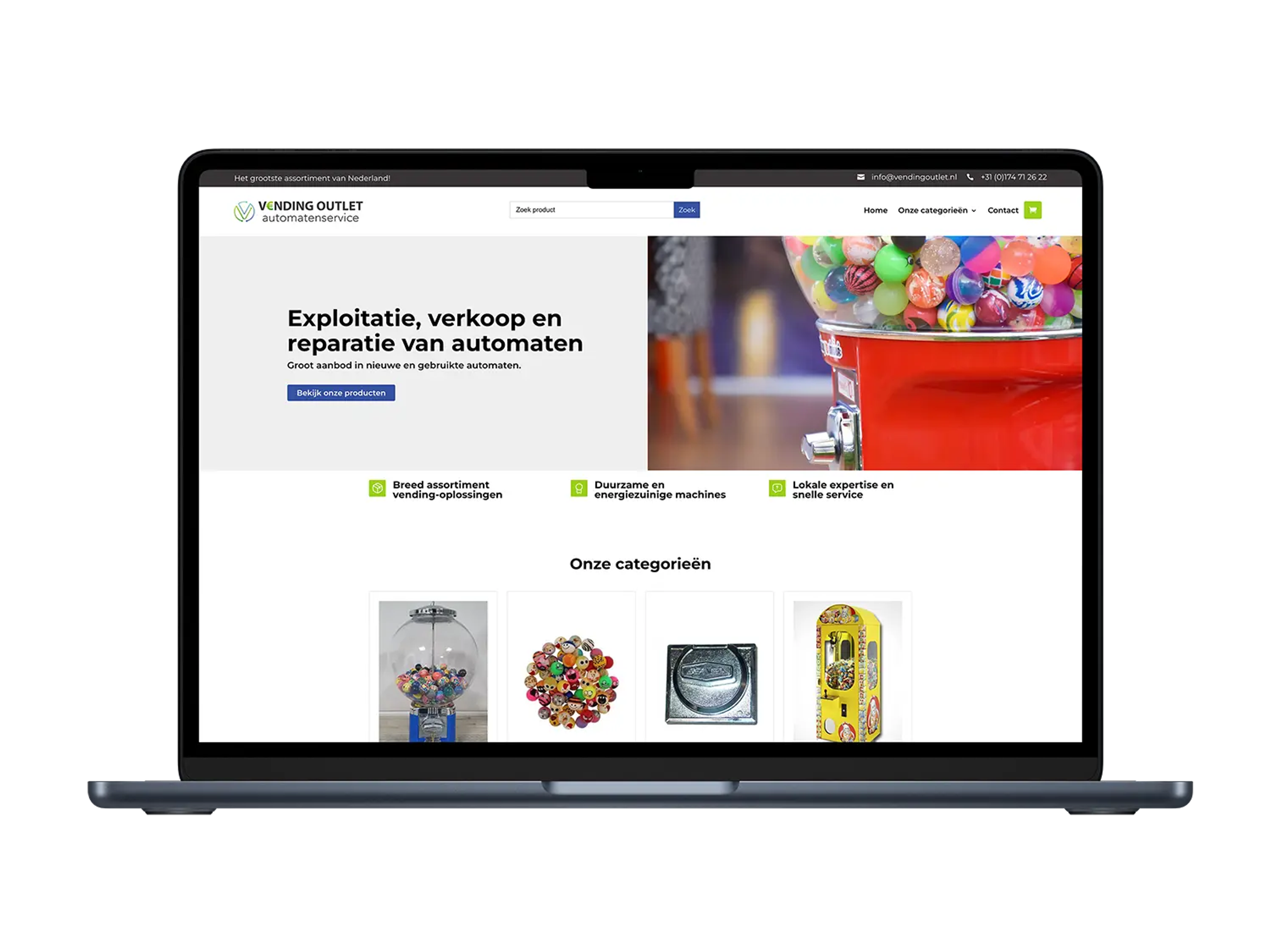 Vending Outlet – mockup
