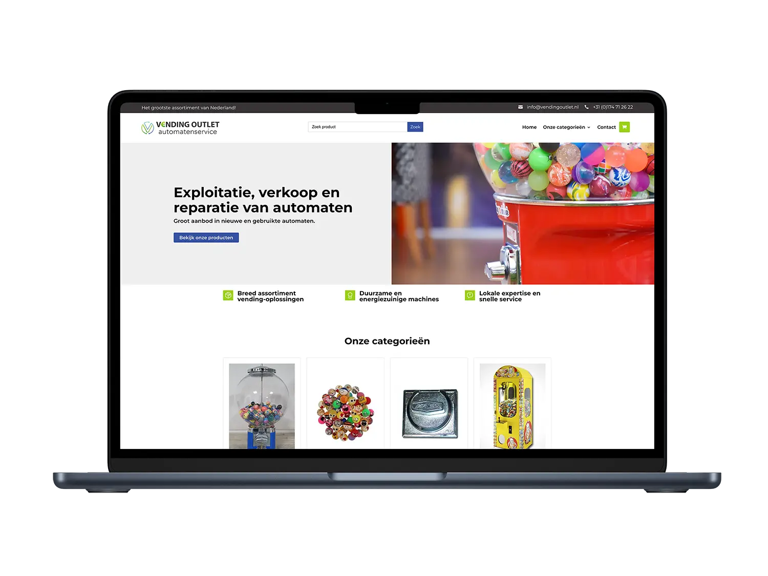 Vending Outlet – mockup