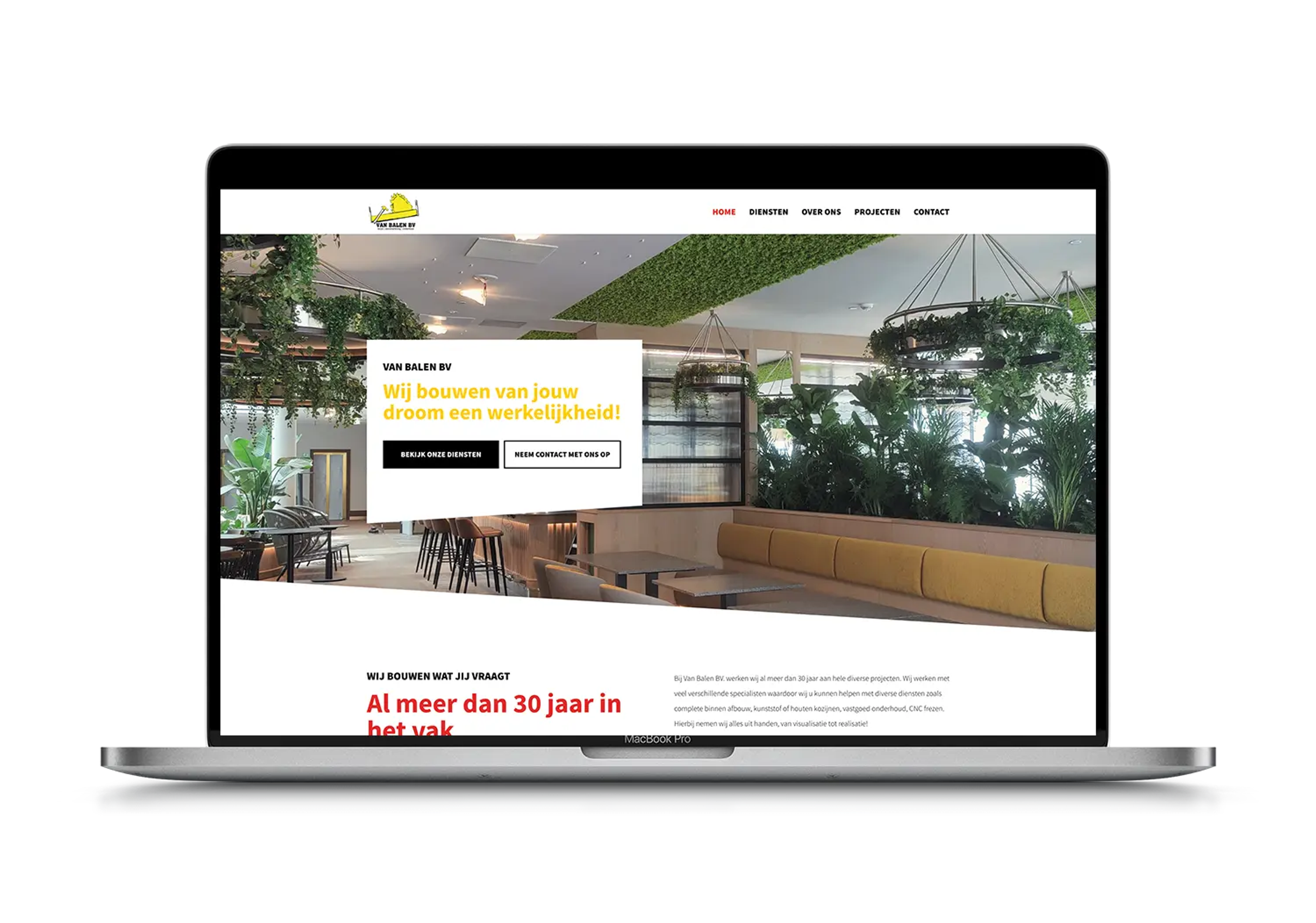 Van Balen BV – mockup