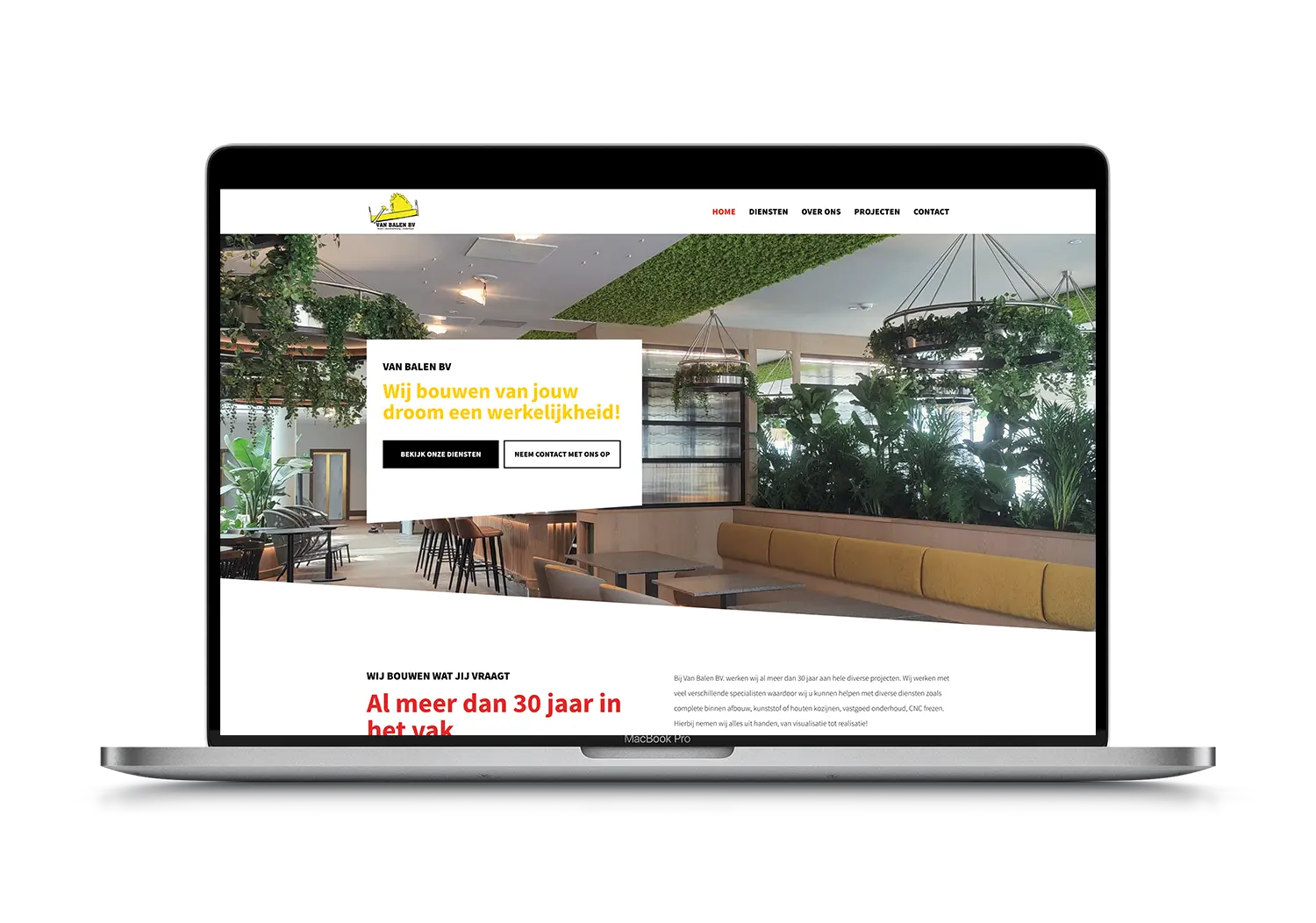 Van Balen BV – mockup
