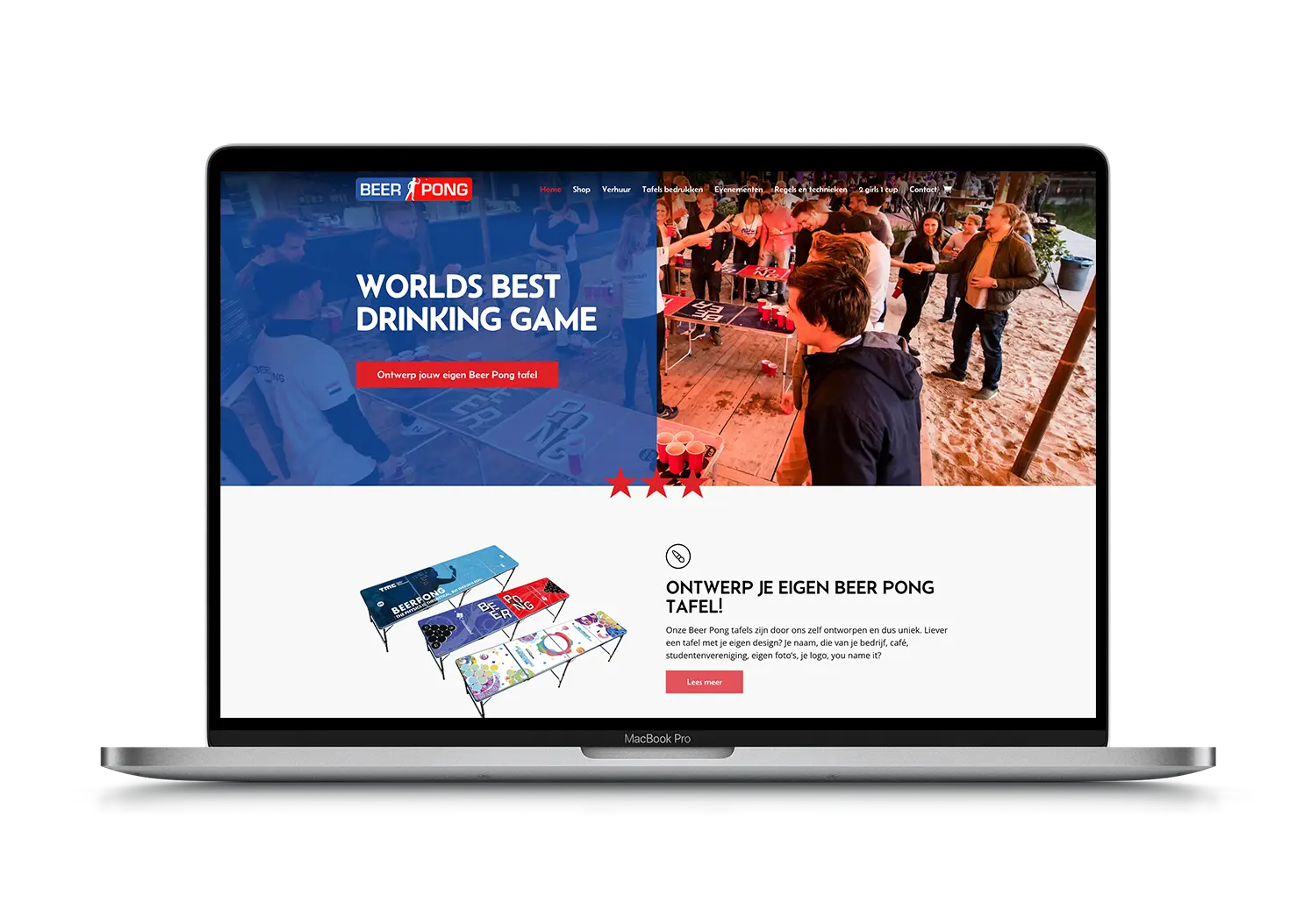 Beerpong – mockup