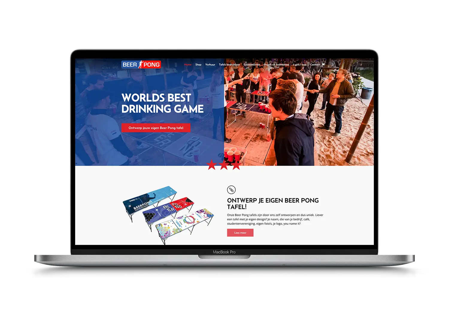Beerpong – mockup