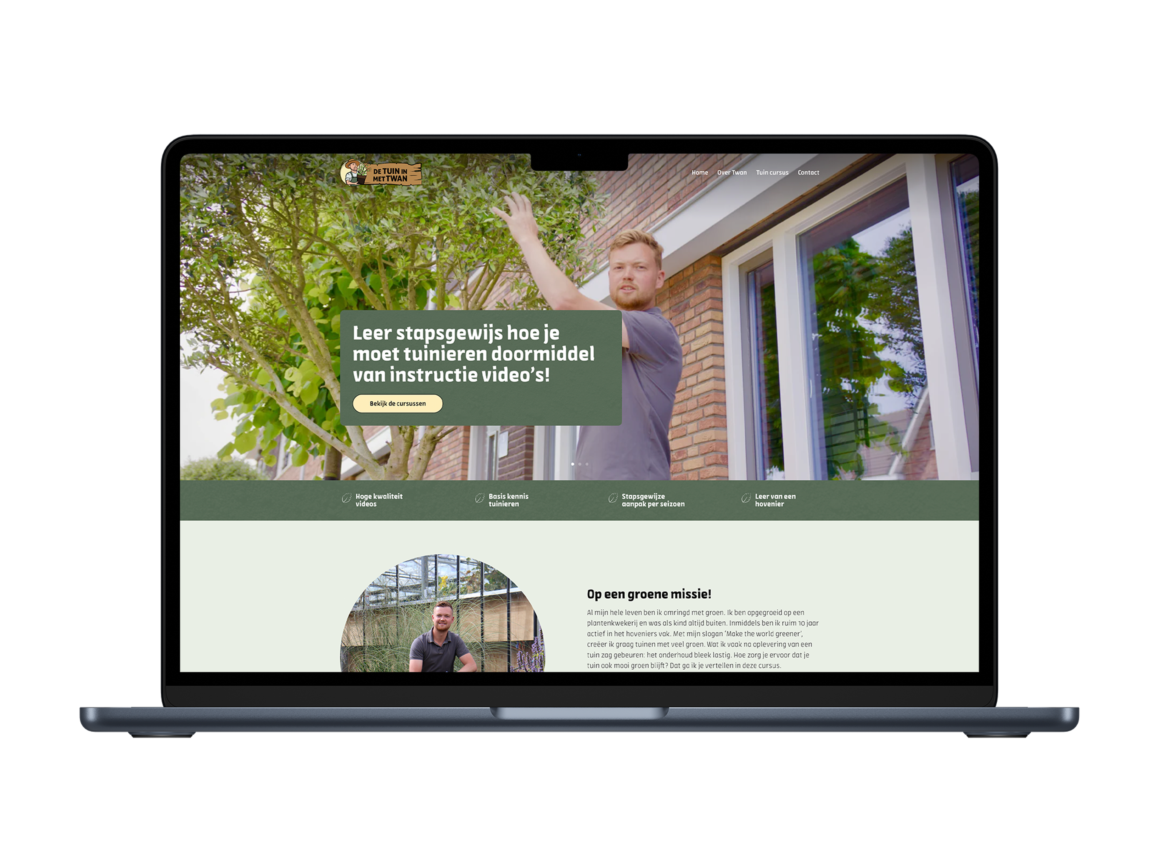 De tuin in met Twan – mockup