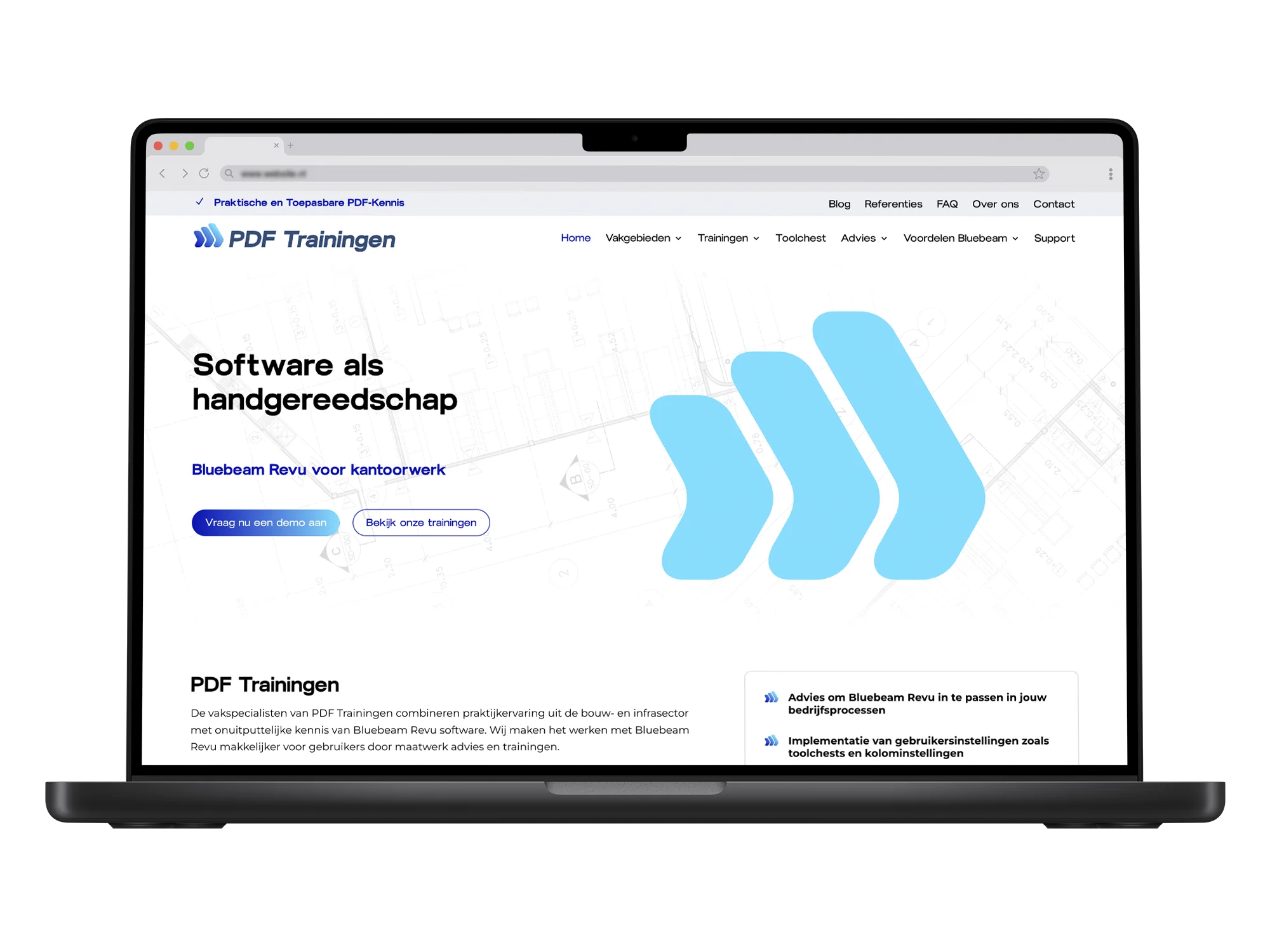PDF Trainingen – mockup