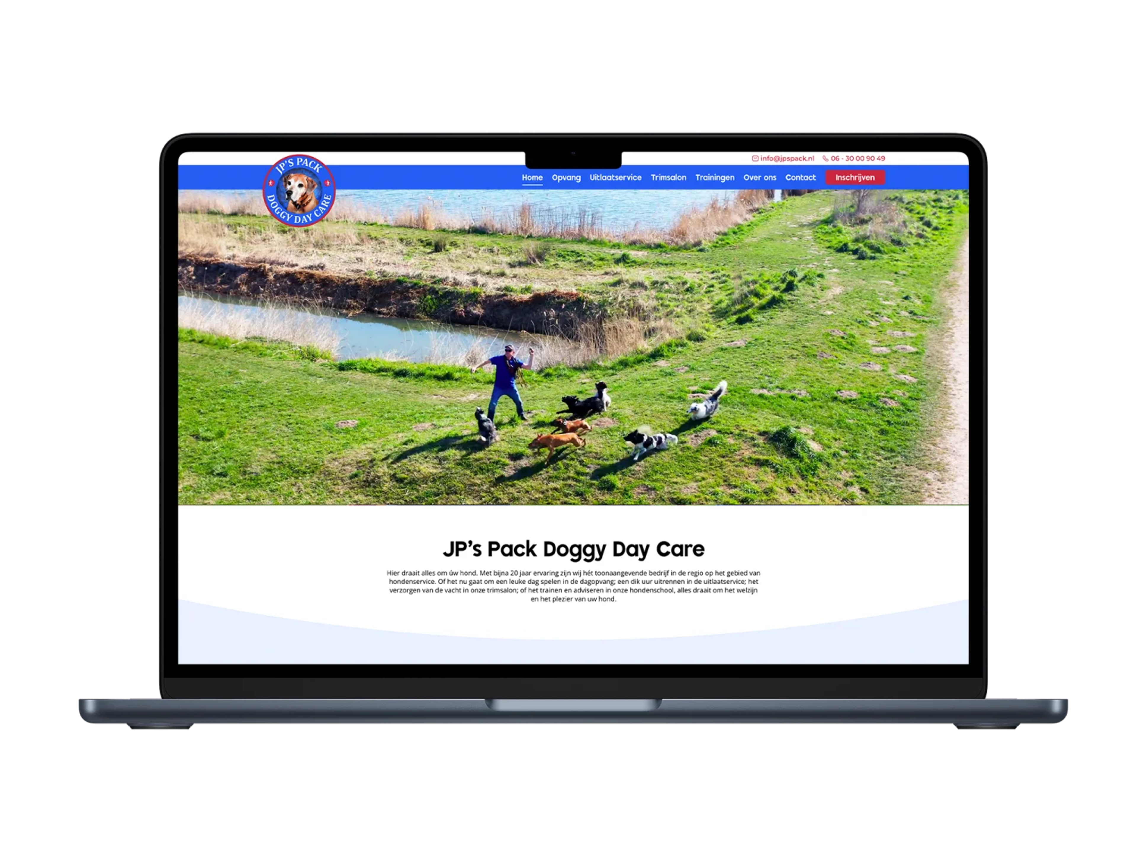 JP’s Pack Doggy Day Care – mockup