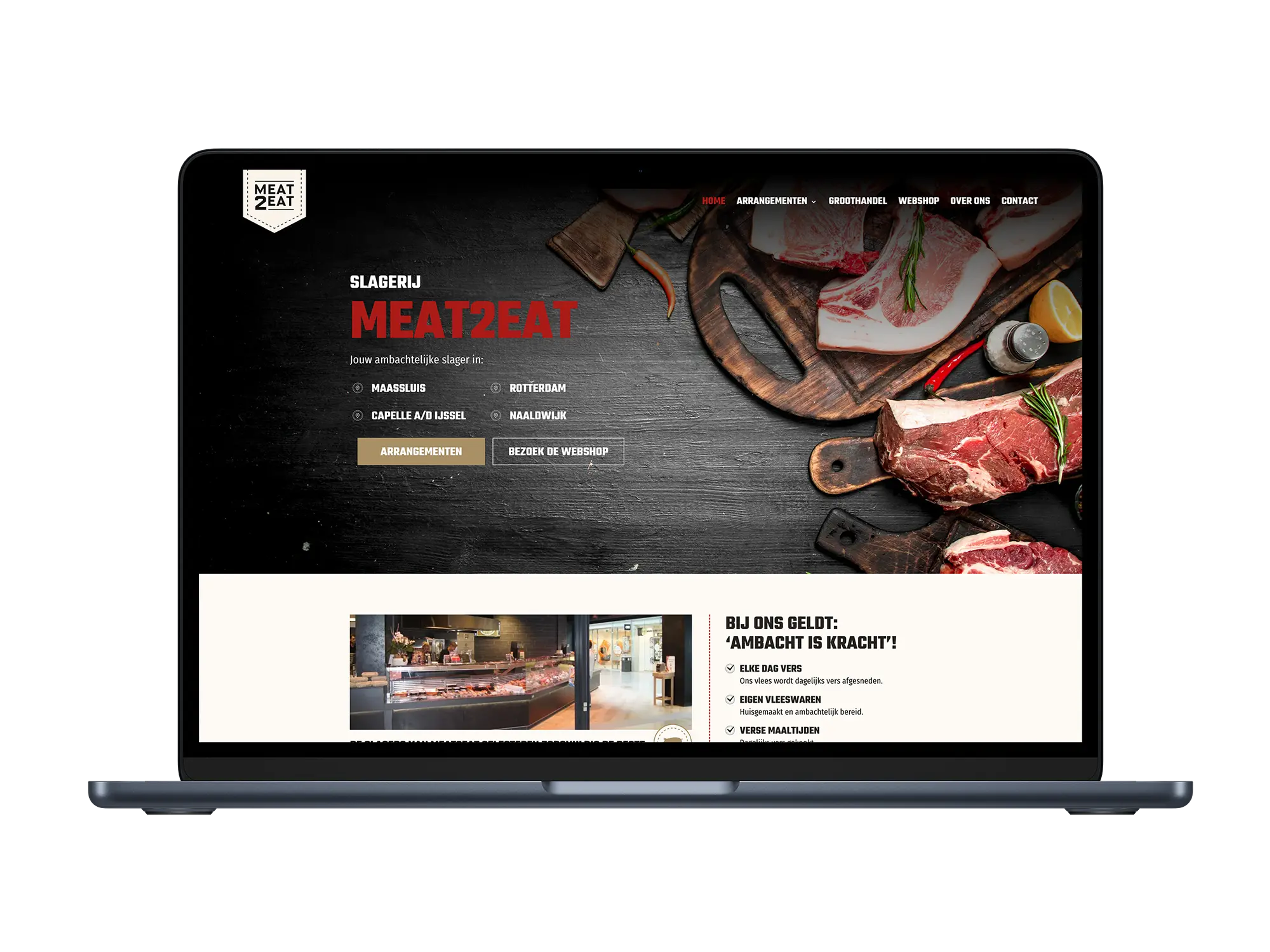 Meat2Eat – mockup