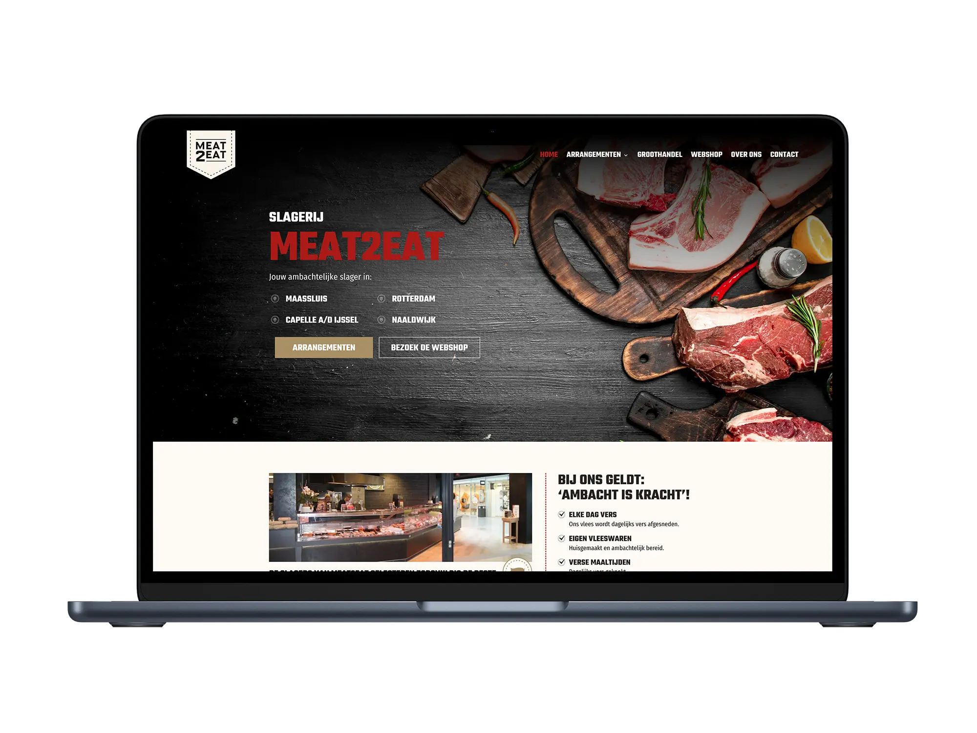 Meat2Eat – mockup