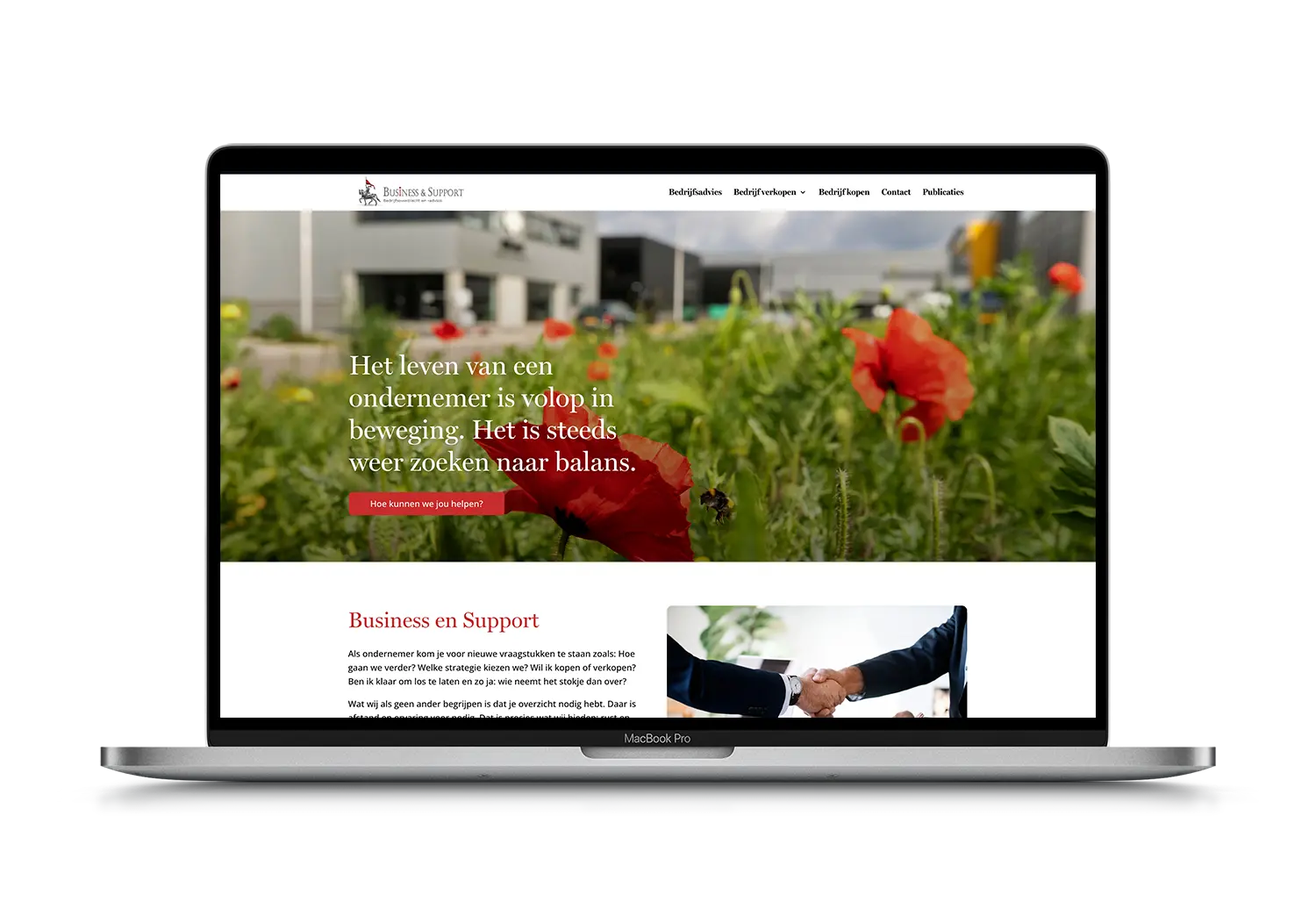 Business & Support – mockup