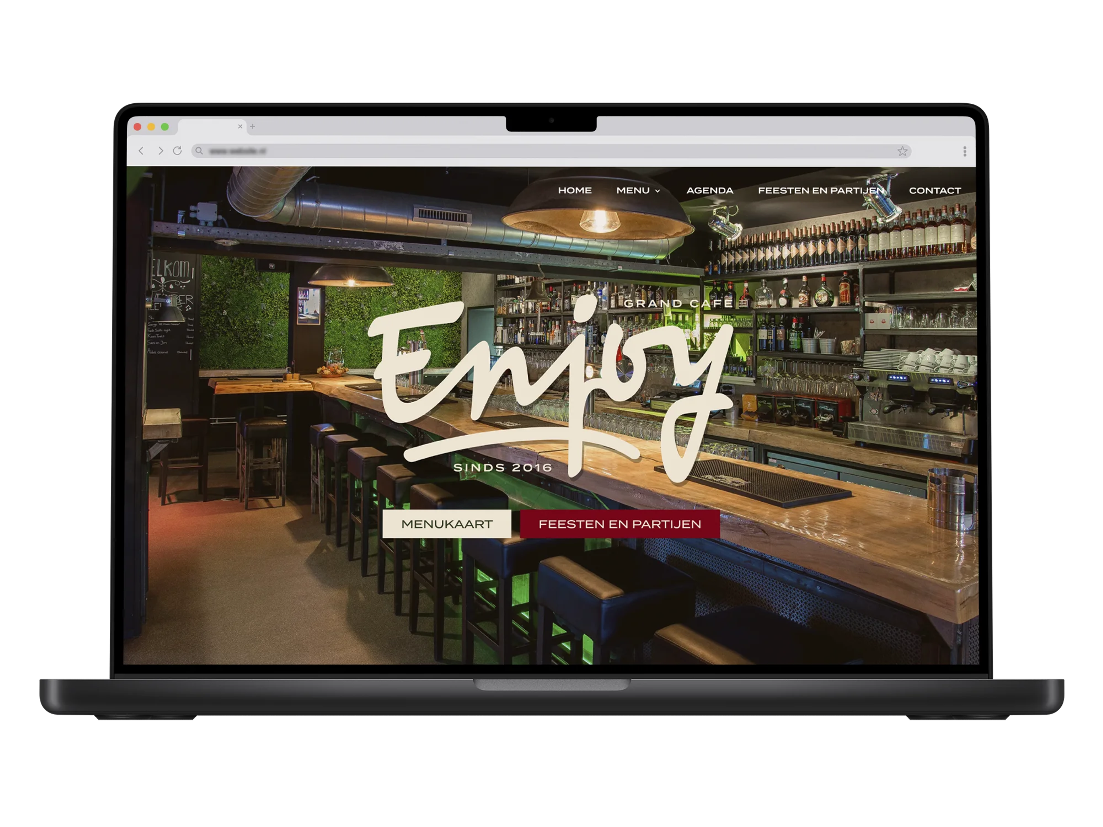 Grand café Enjoy – mockup