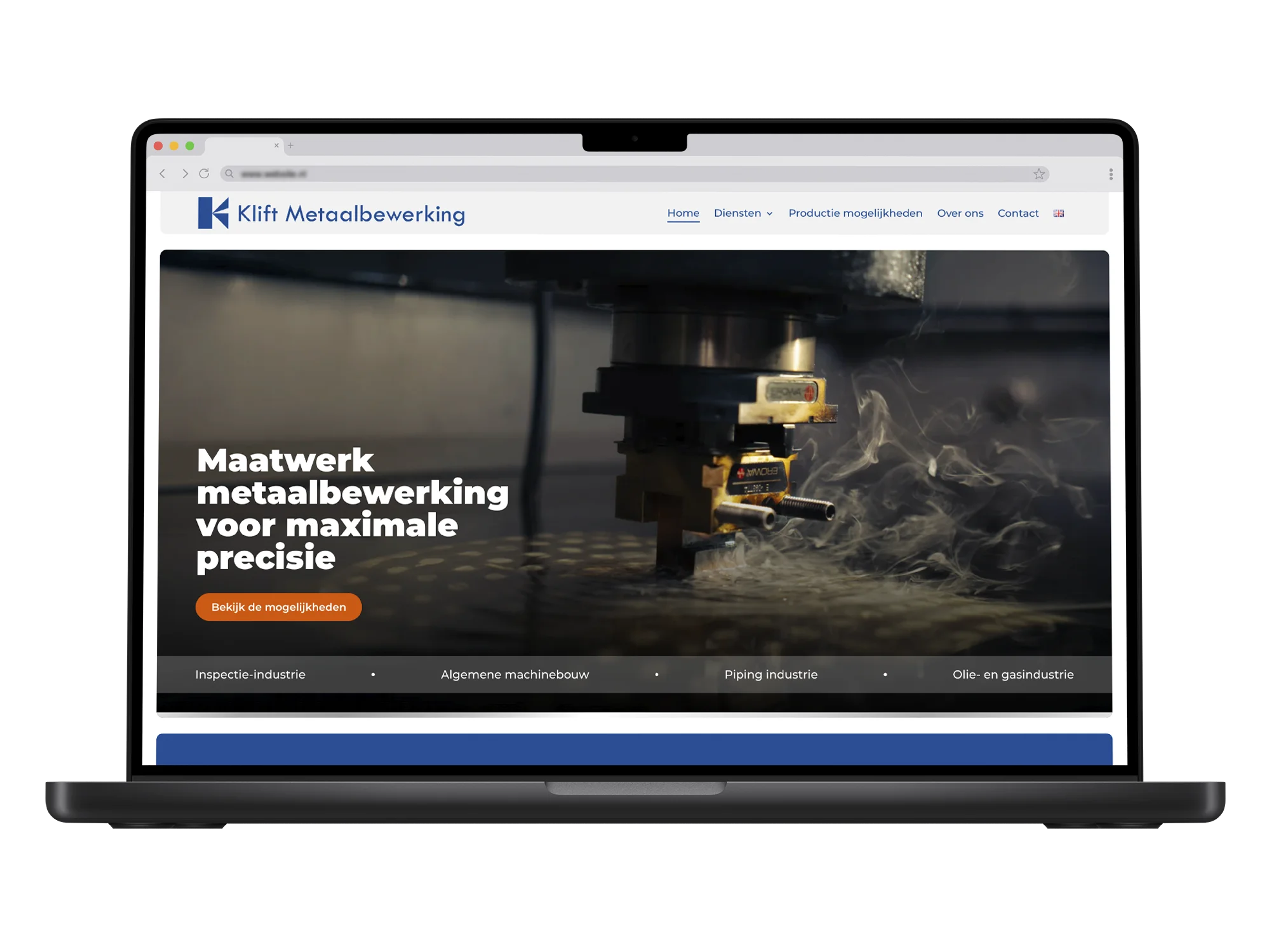 Klift Metaalbewerking – mockup