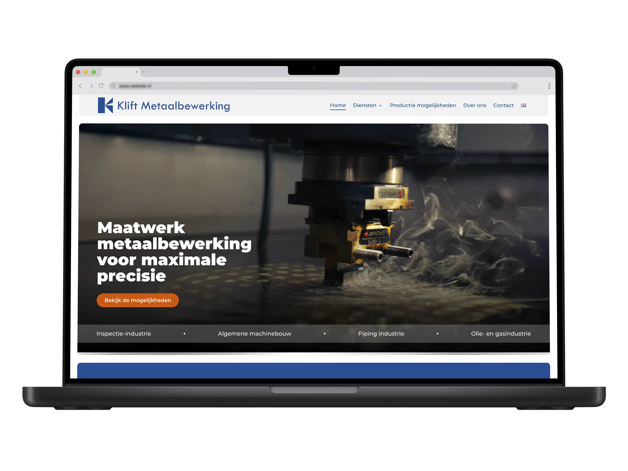 Klift Metaalbewerking – mockup