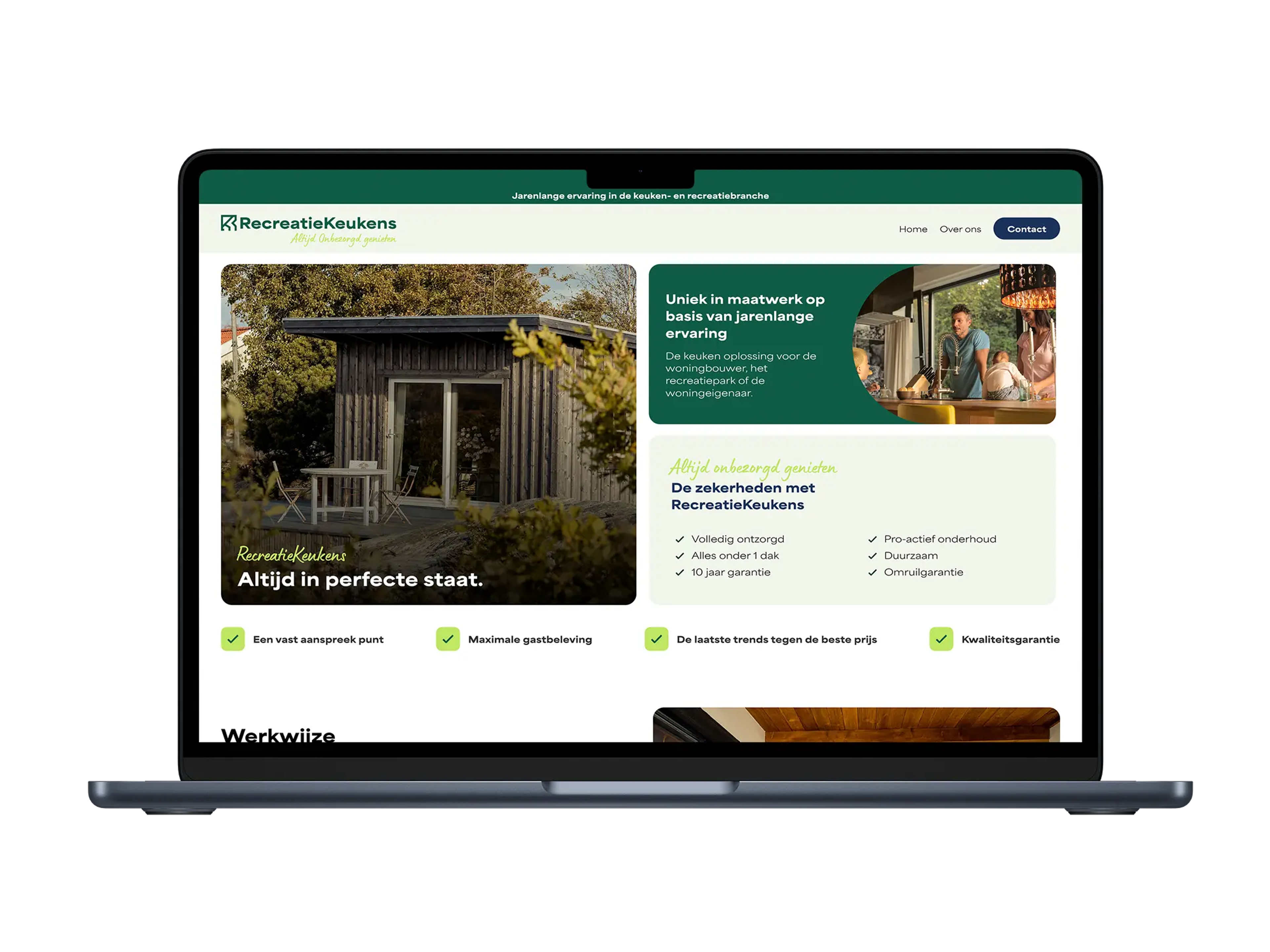 Recreatie Keukens – mockup