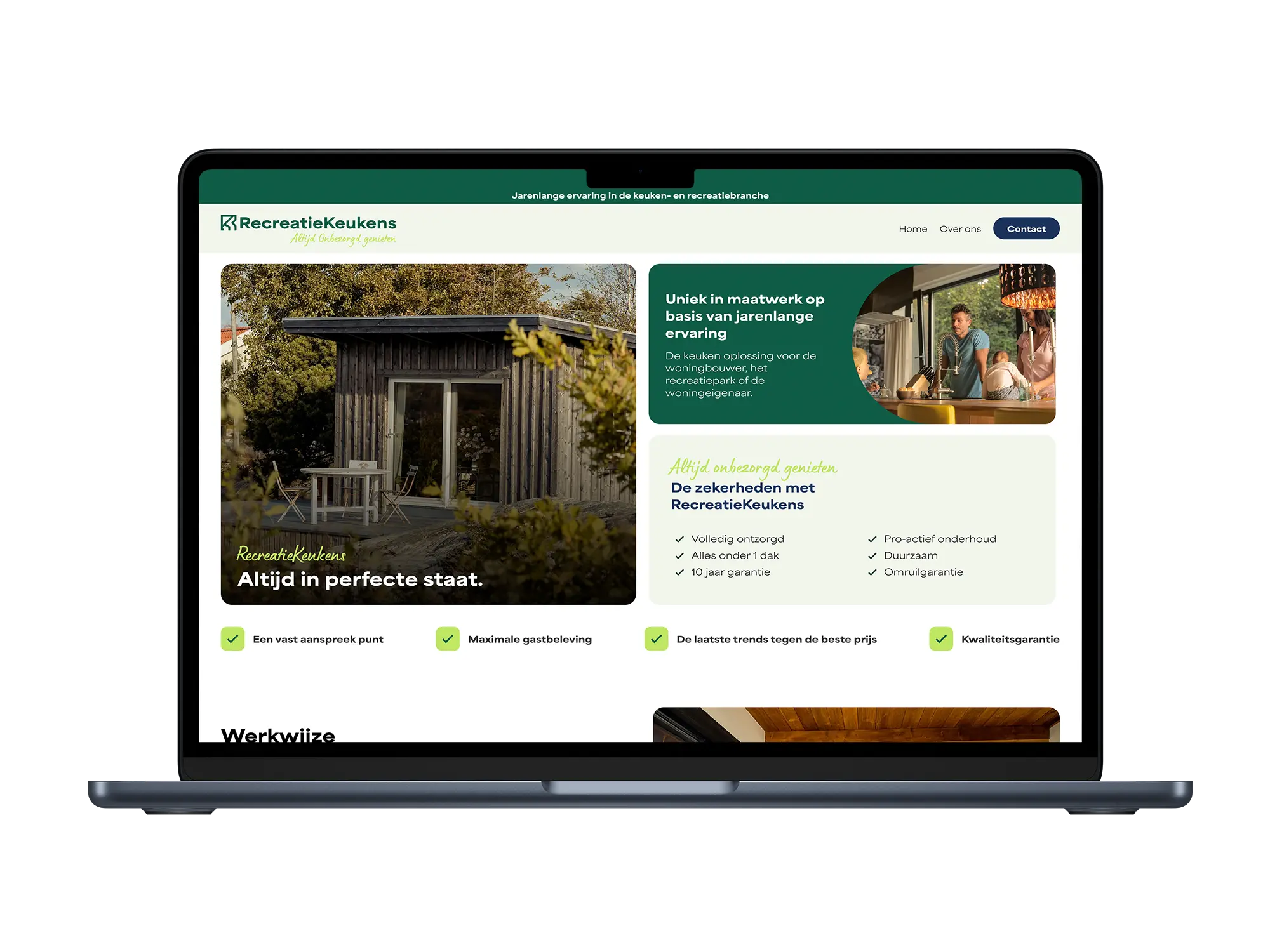 Recreatie Keukens – mockup