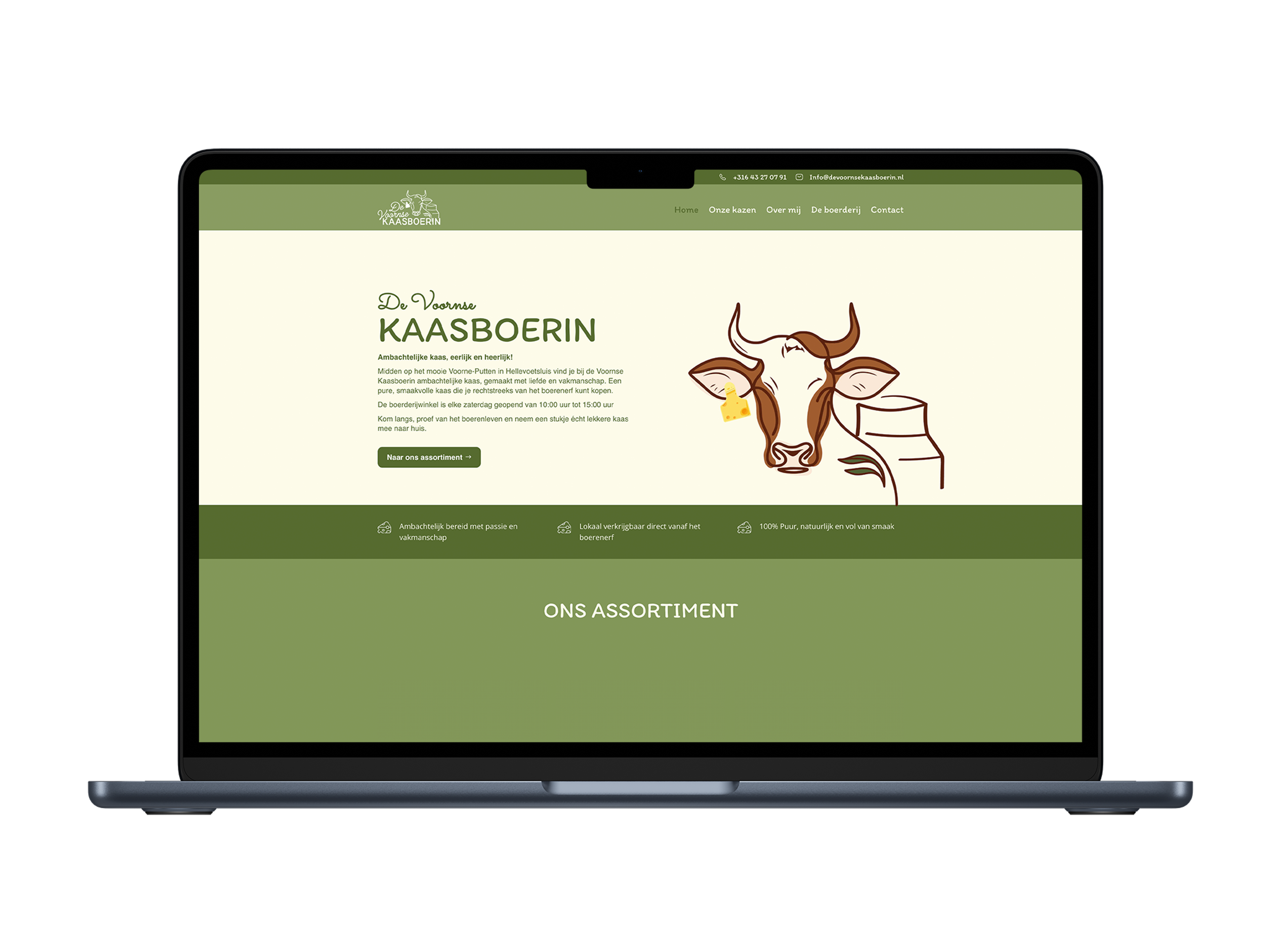 De Voornse Kaasboerin – mockup