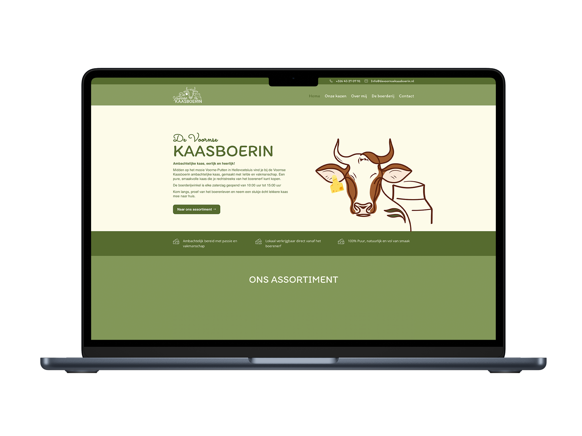 De Voornse Kaasboerin – mockup