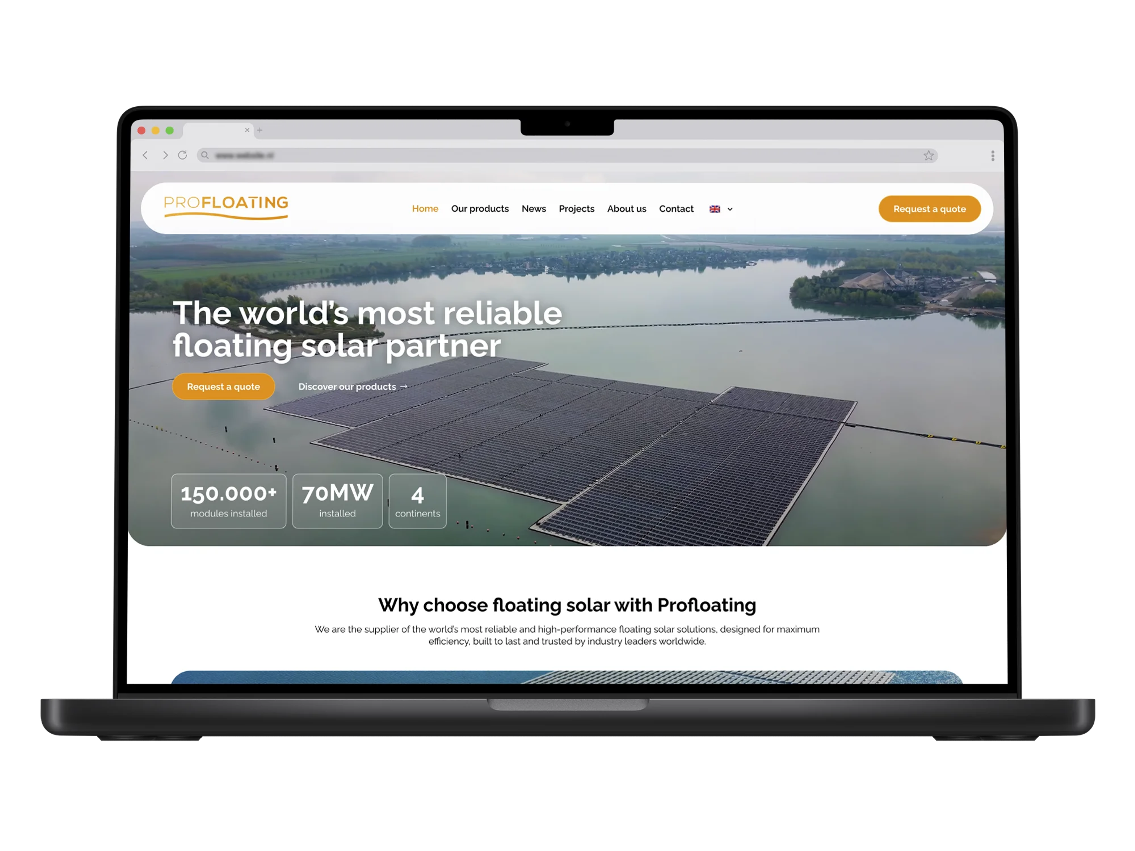 Profloating – mockup