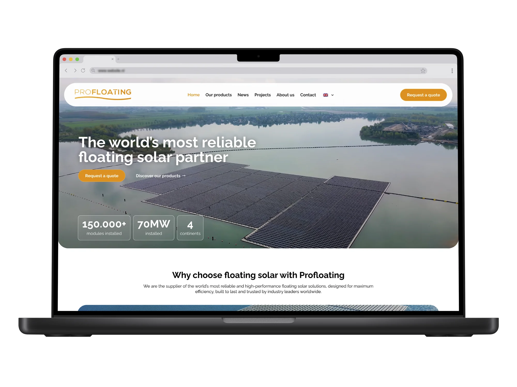 Profloating – mockup