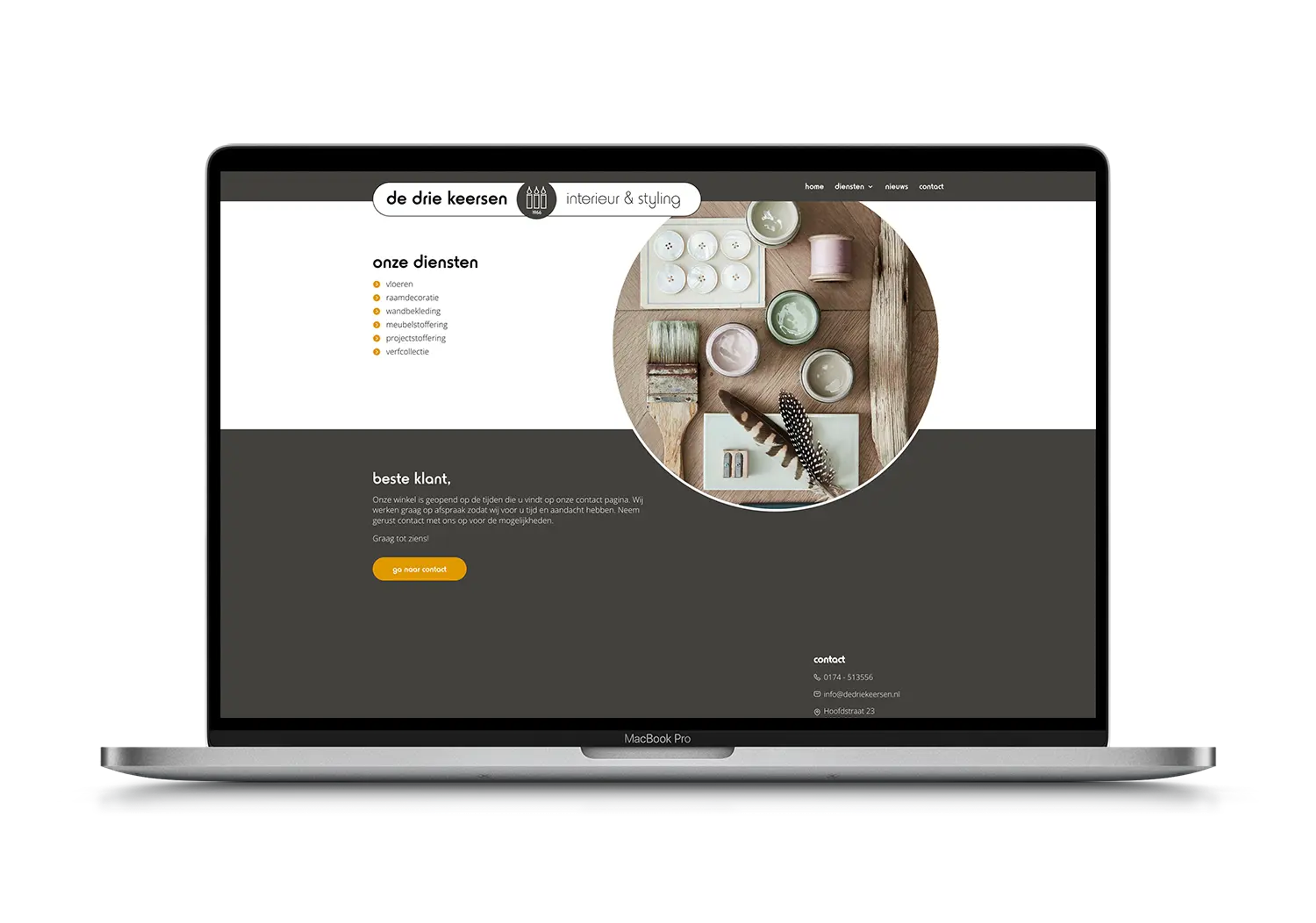 De Drie Keersen – mockup