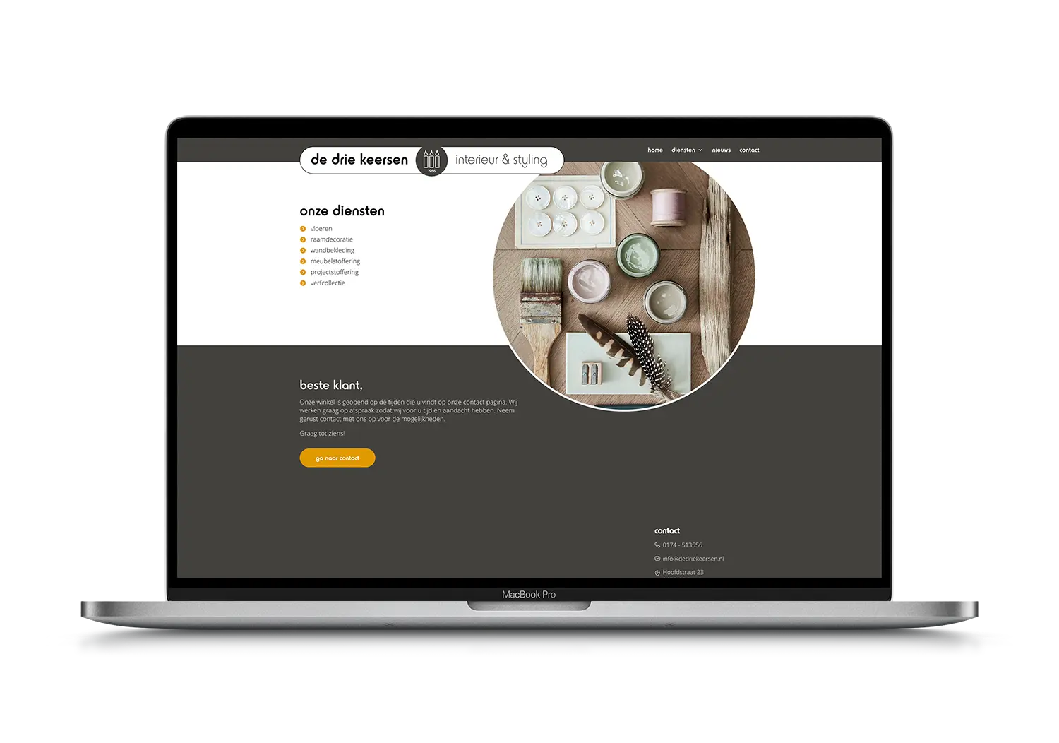 De Drie Keersen – mockup
