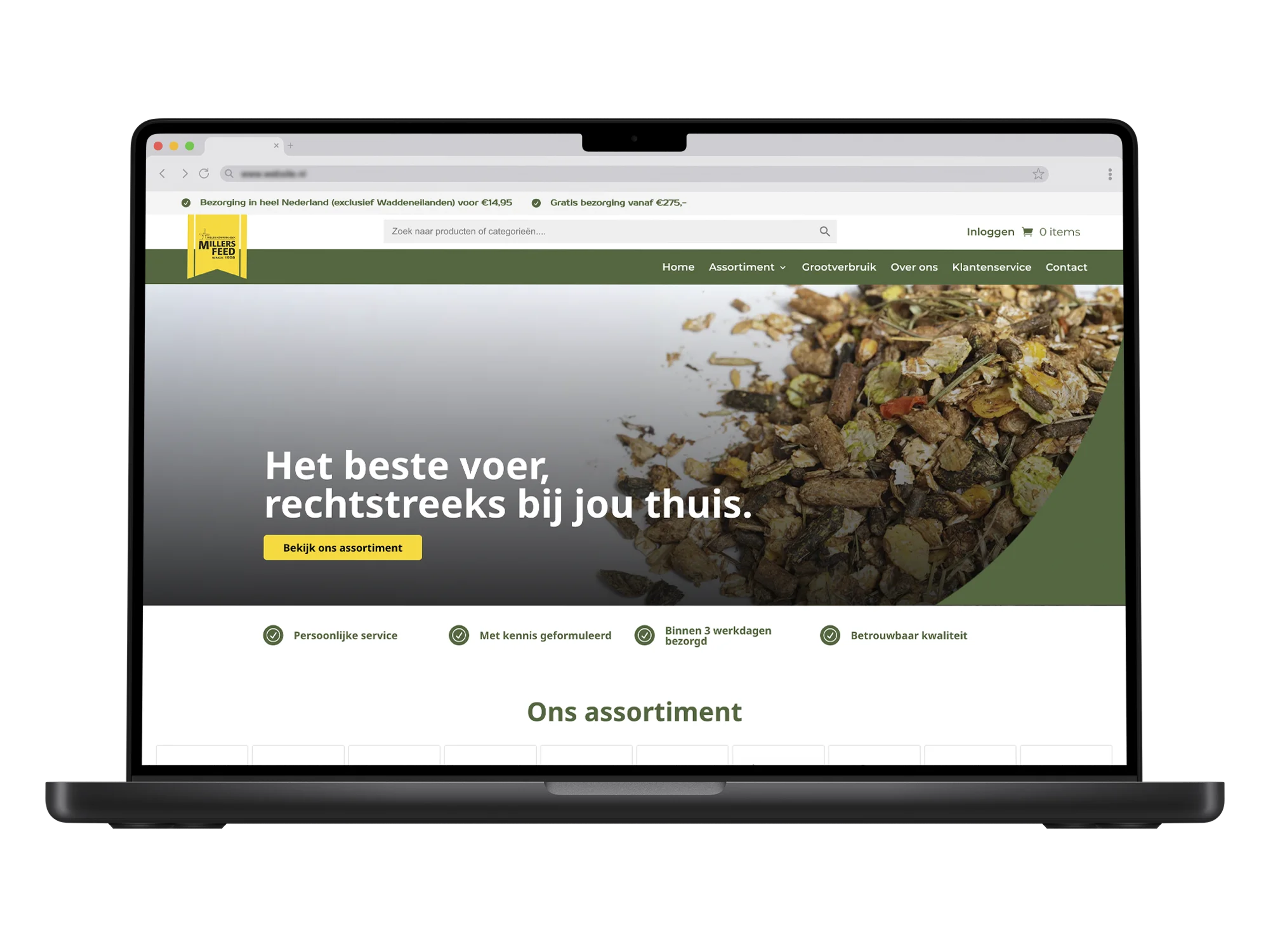 Millersfeed – mockup