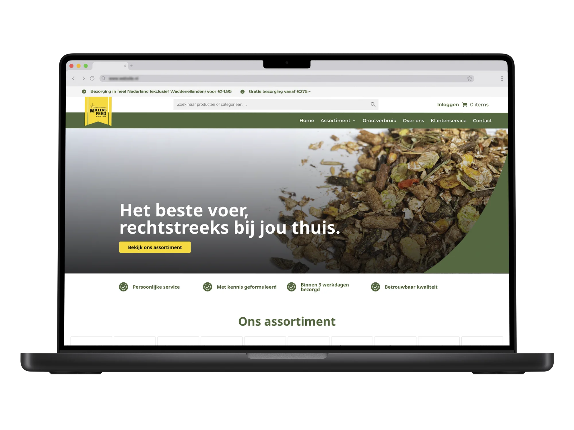 Millersfeed – mockup