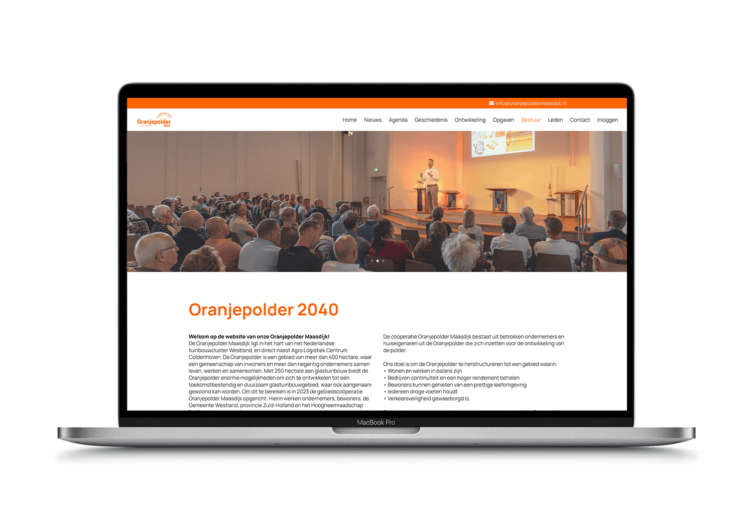 Oranje Polder – mockup