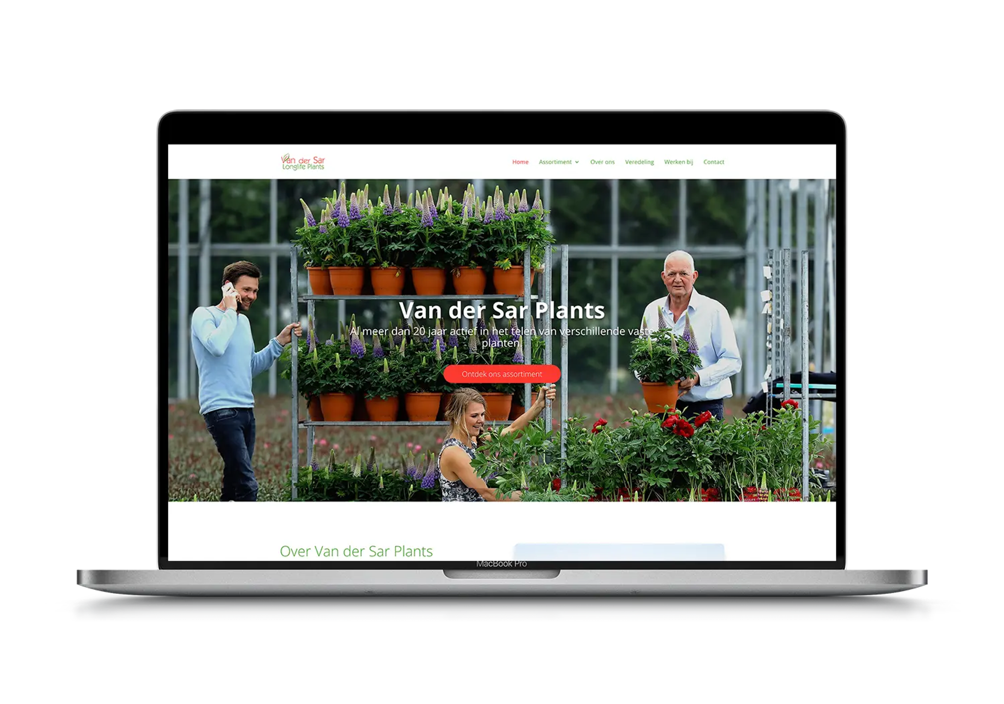 Van der Sar Plants – mockup