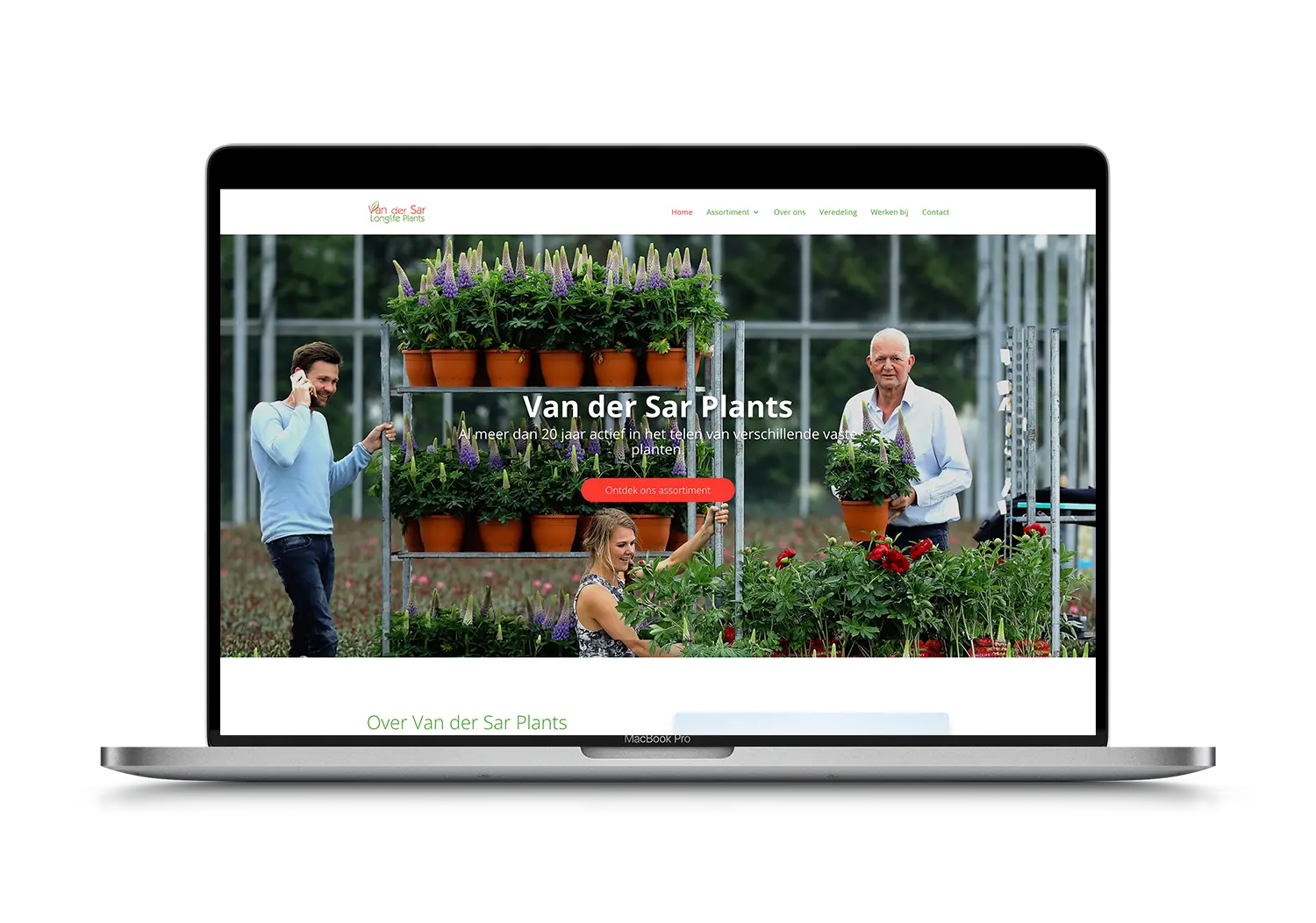 Van der Sar Plants – mockup