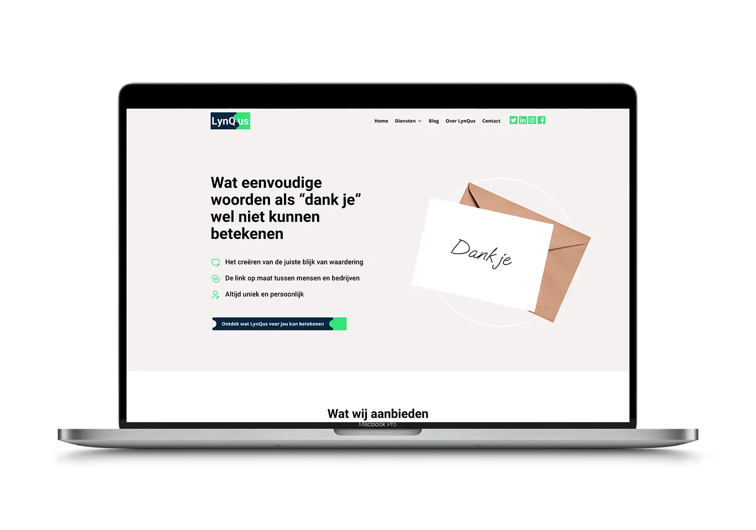 Lynqus – mockup