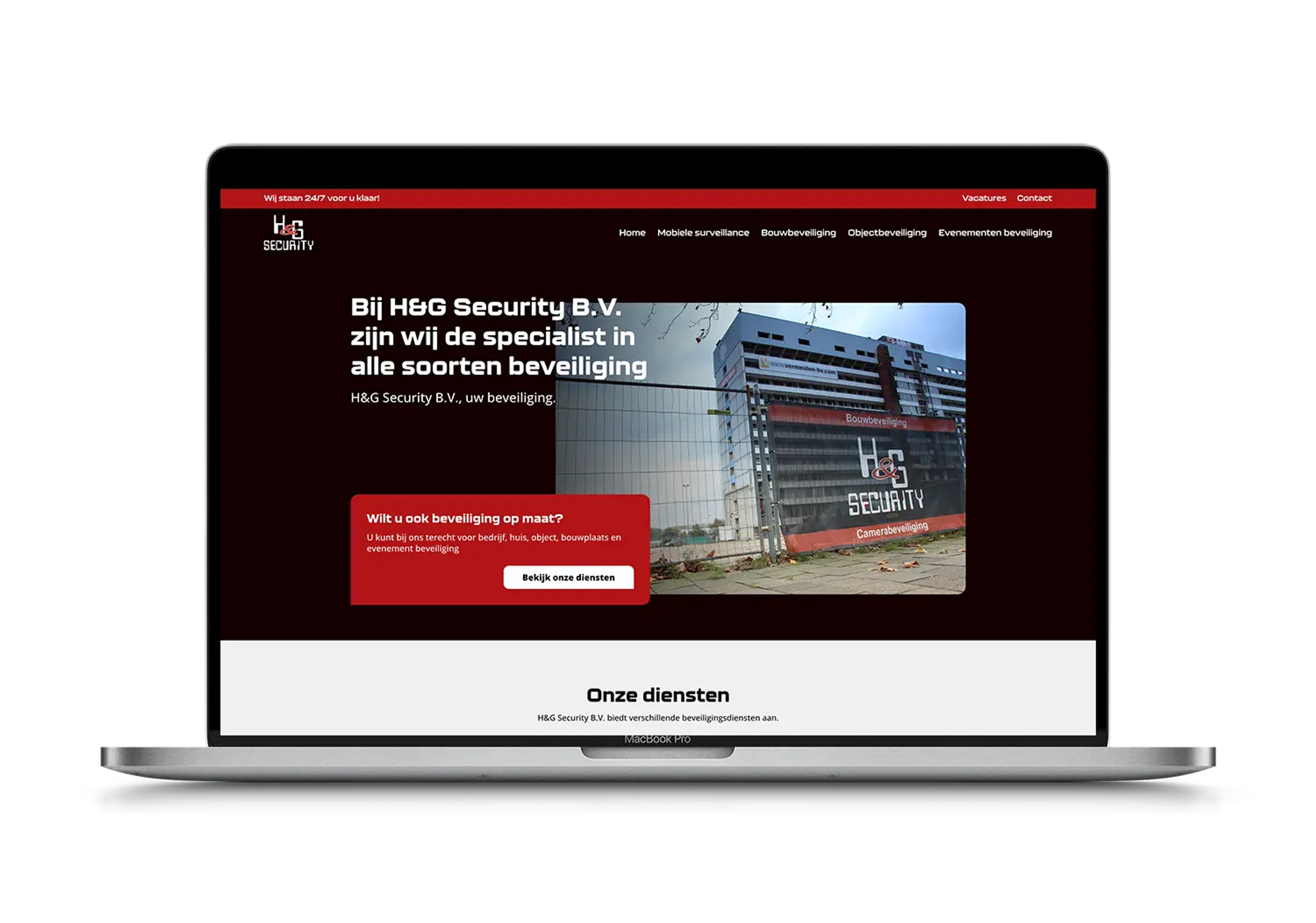 H&G Security – mockup