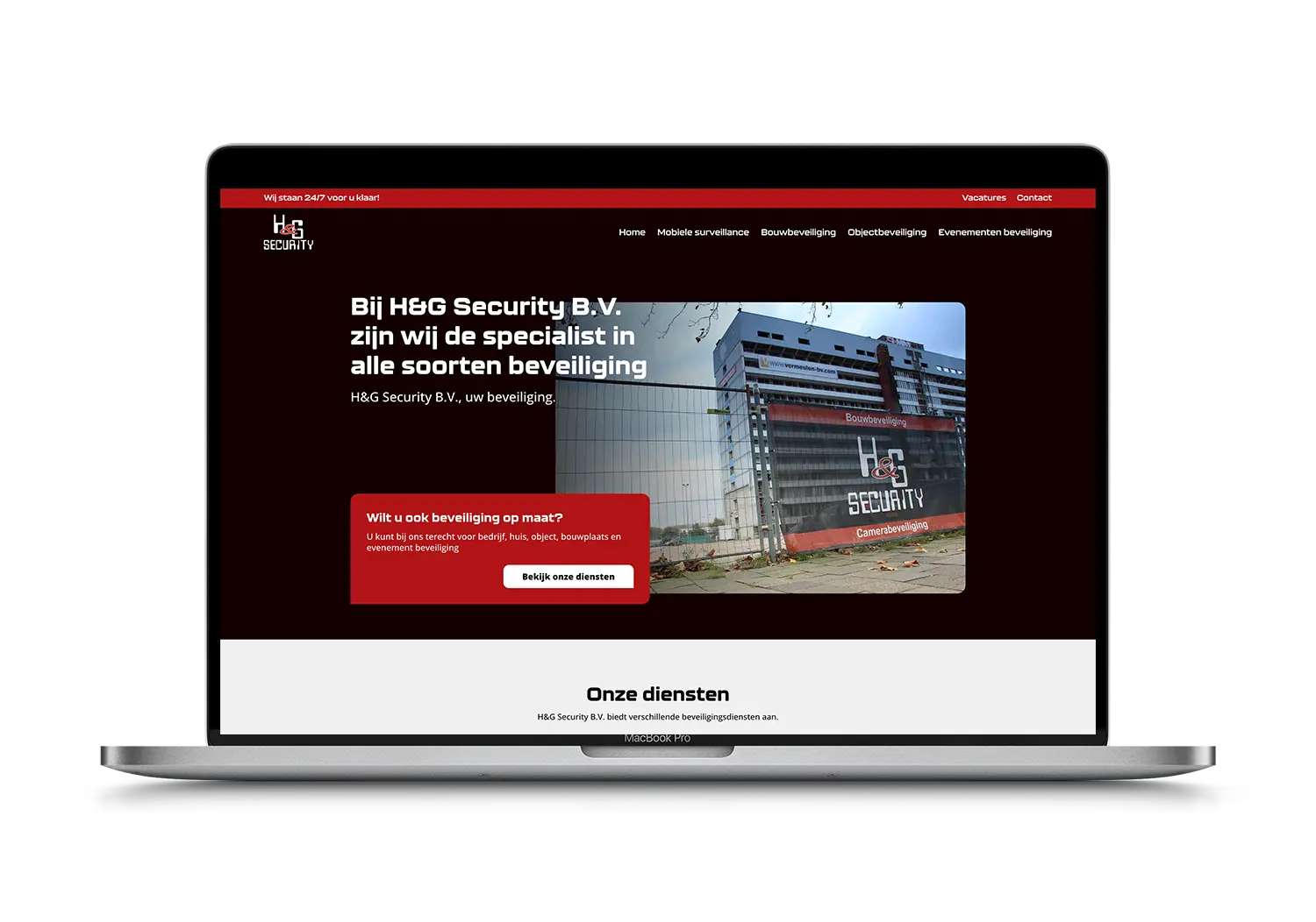 H&G Security – mockup