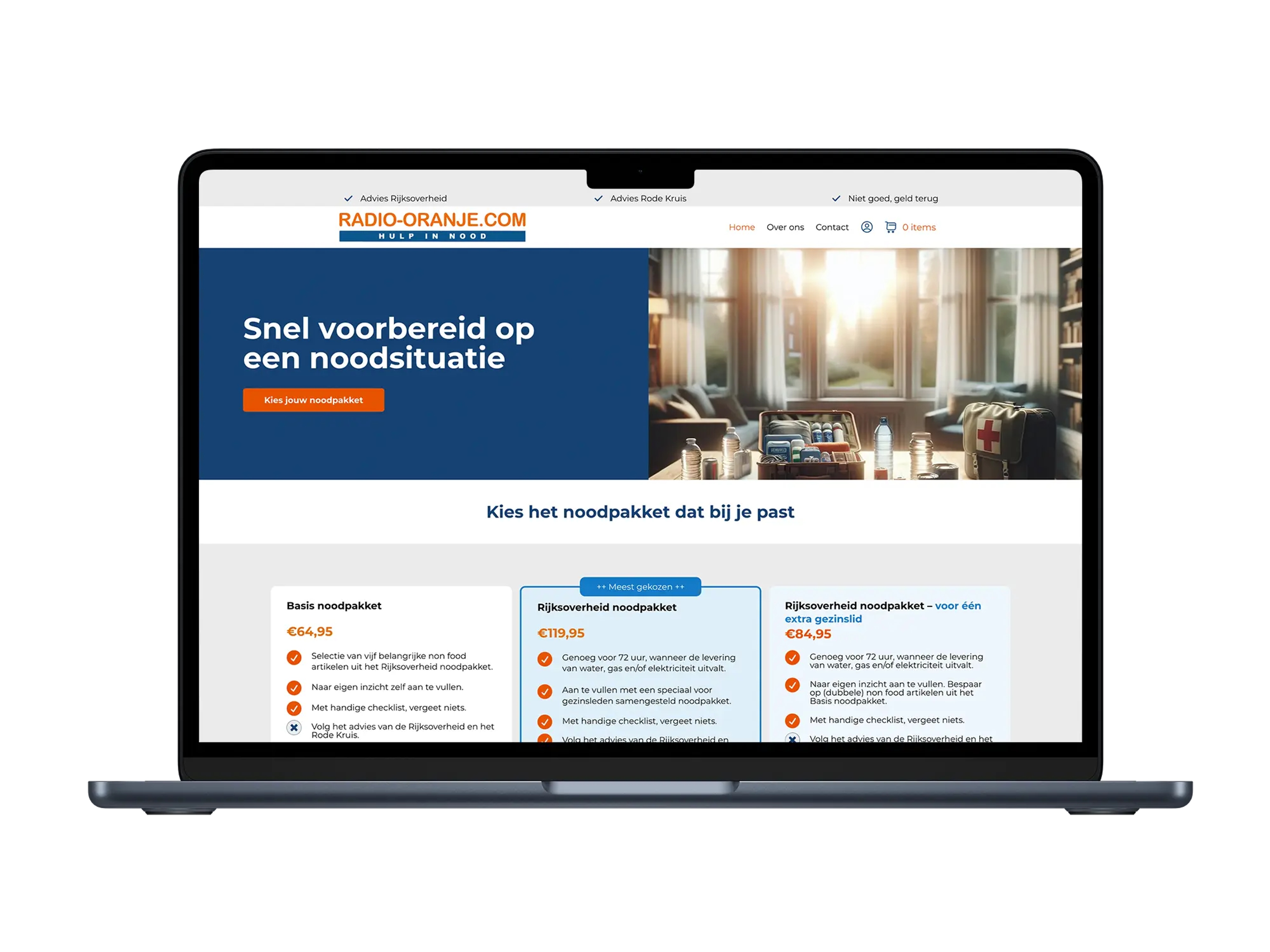 Radio Oranje – mockup