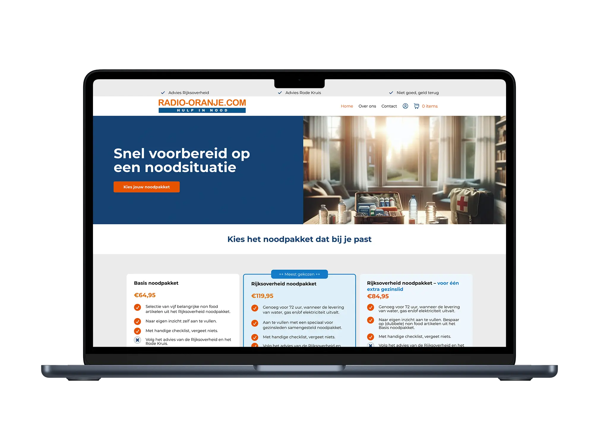 Radio Oranje – mockup