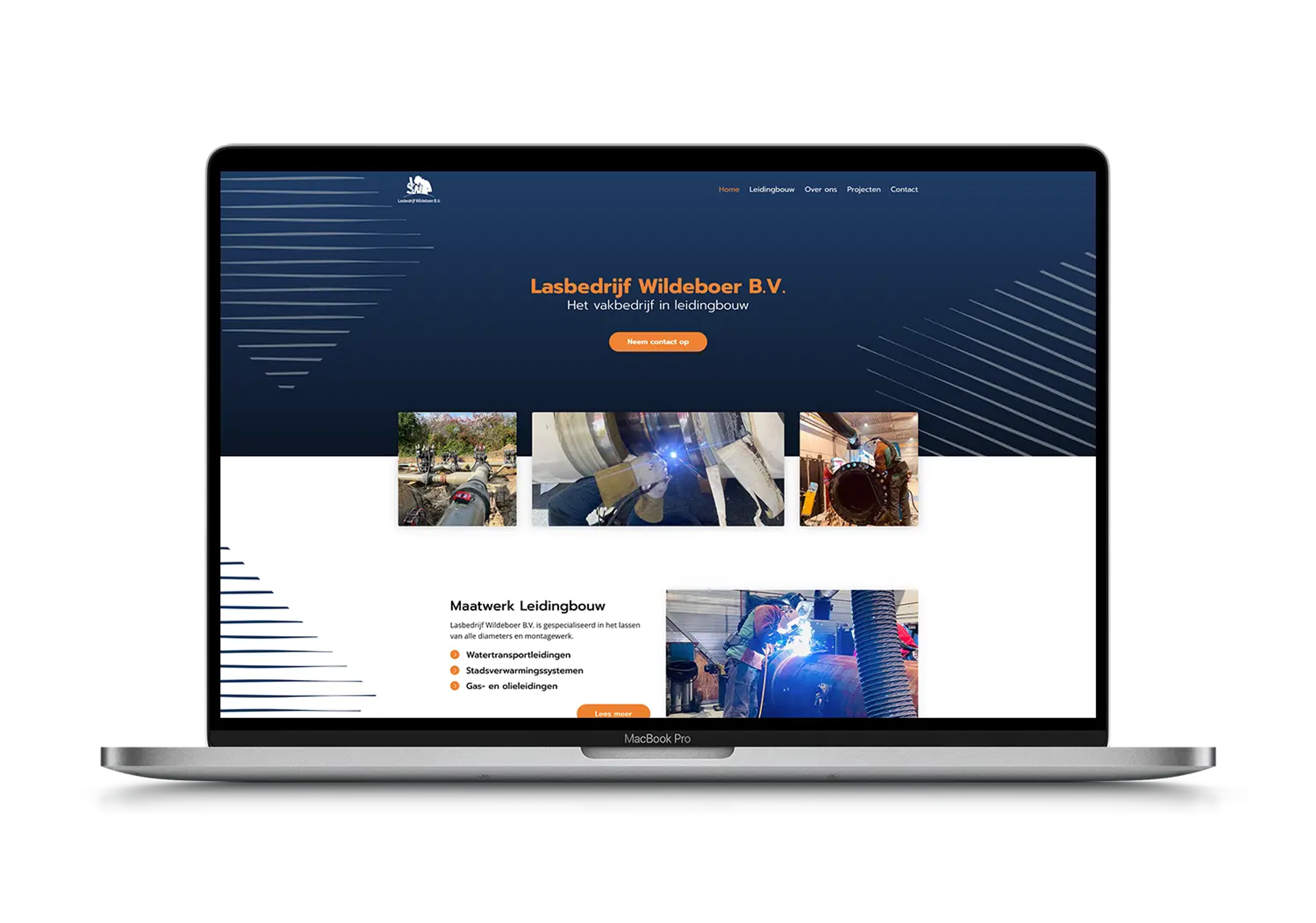 Lasbedrijf Wildeboer – mockup