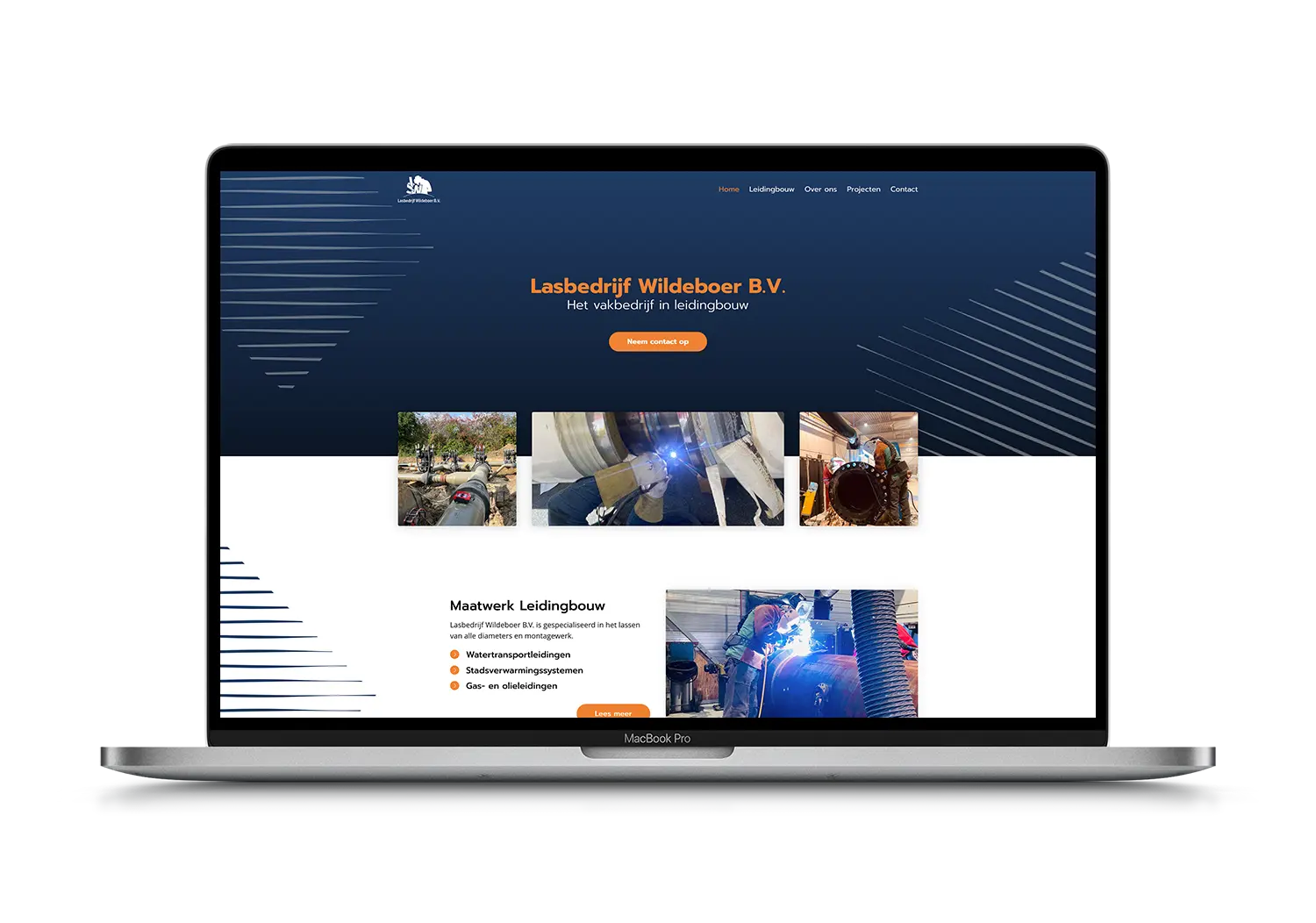 Lasbedrijf Wildeboer – mockup